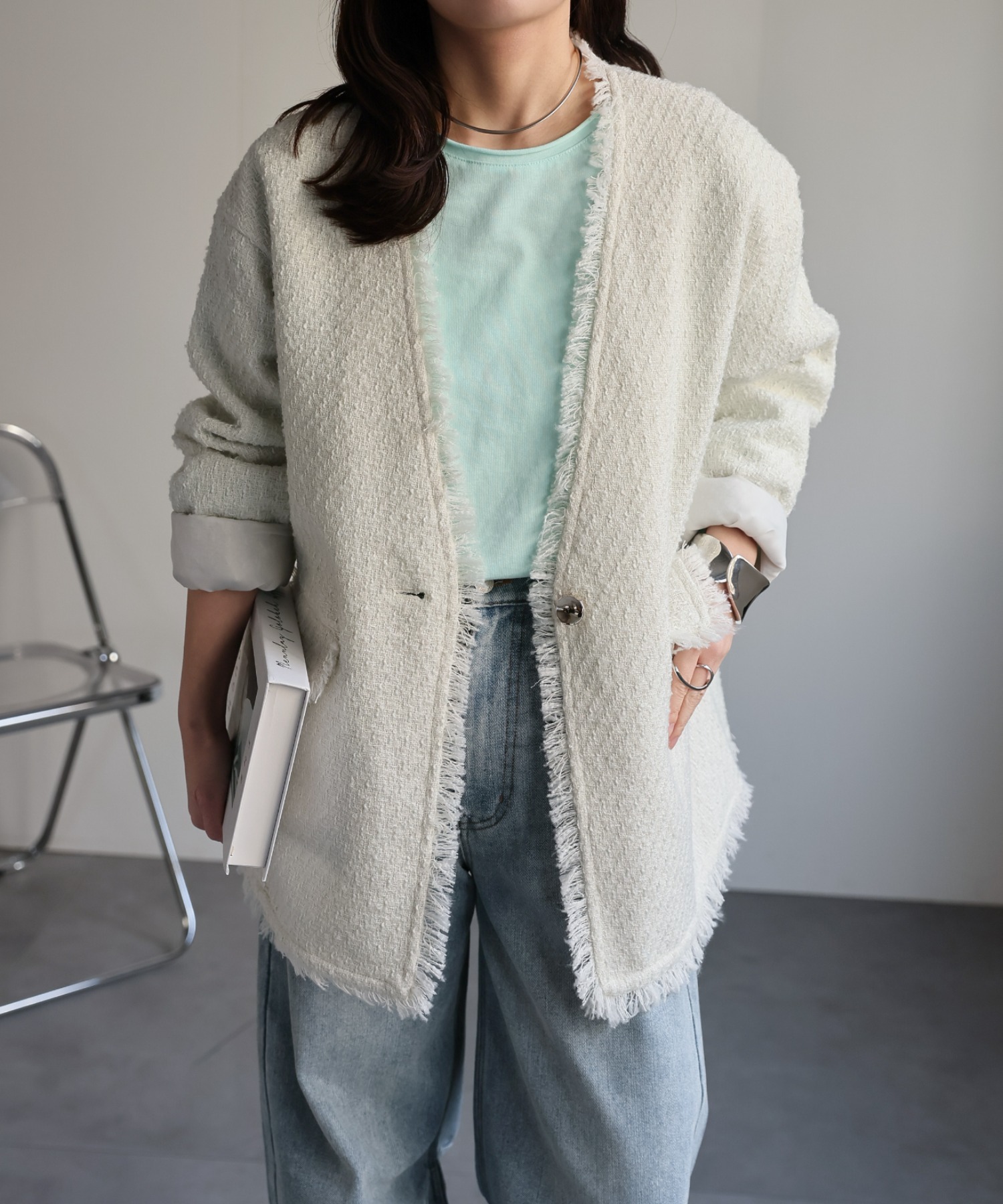 model：156cm 着用サイズ：FREE