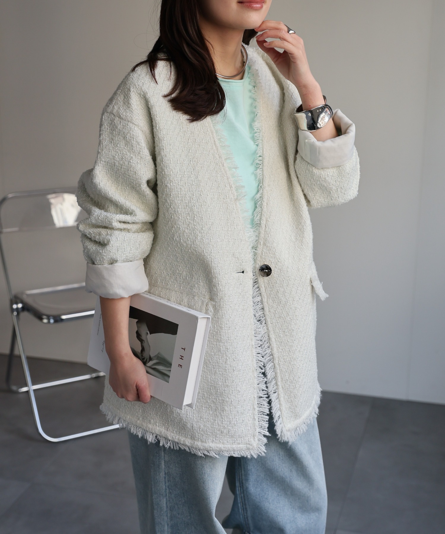 model：156cm 着用サイズ：FREE