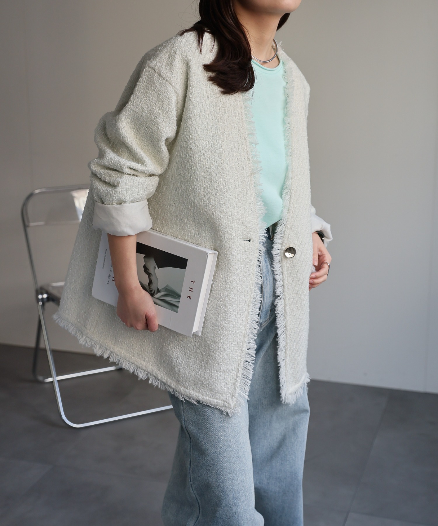 model：156cm 着用サイズ：FREE