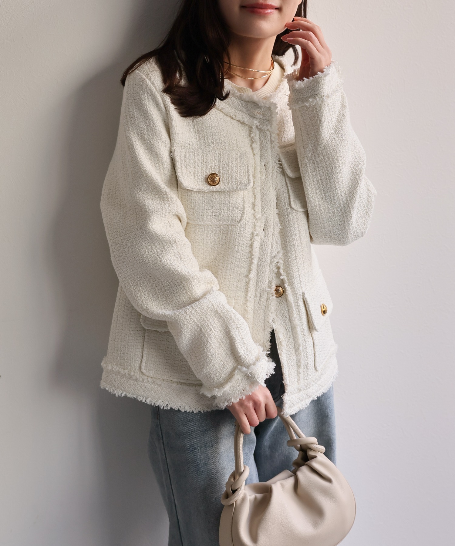 model：156cm 着用サイズ：FREE