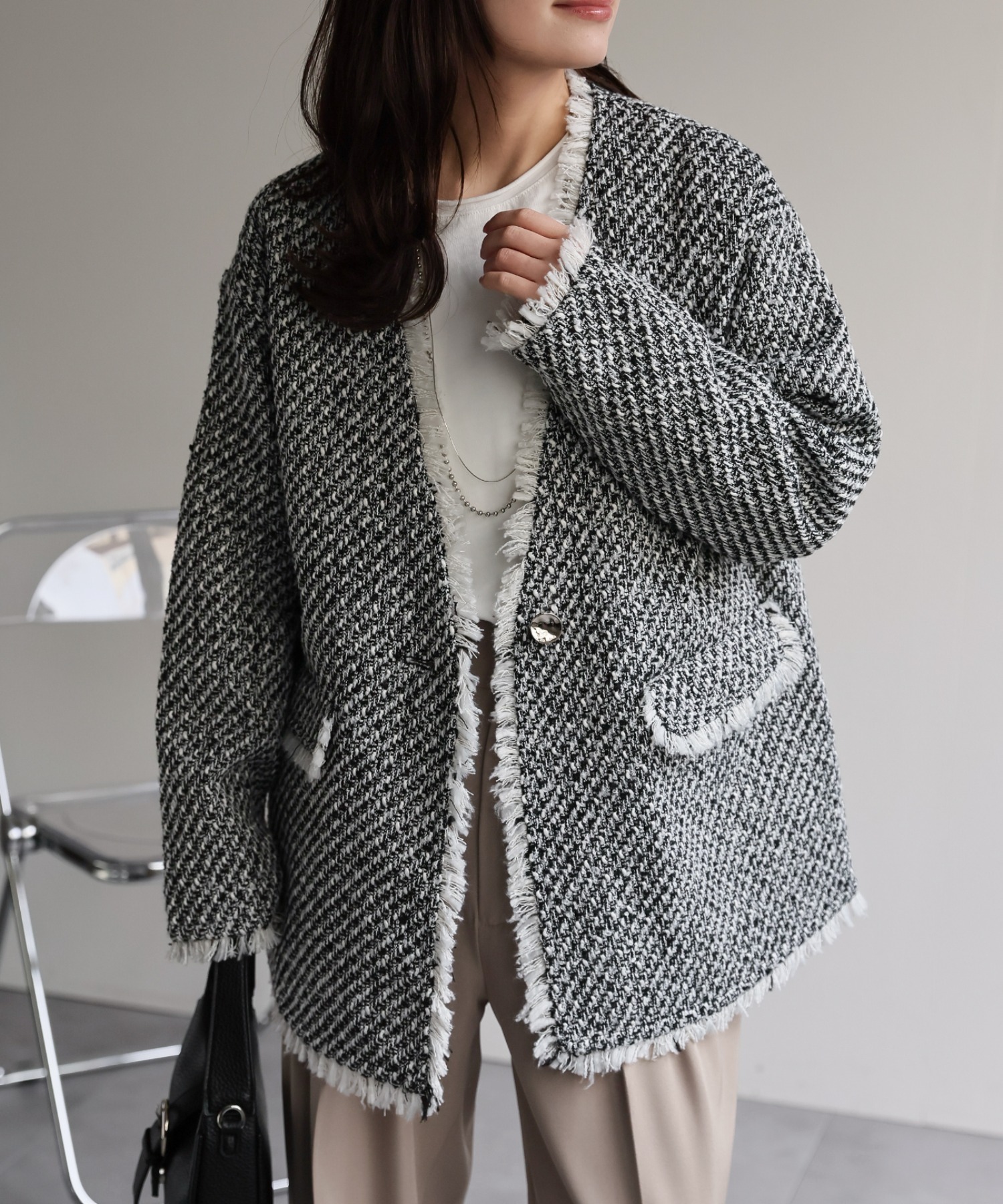 model：156cm 着用サイズ：FREE