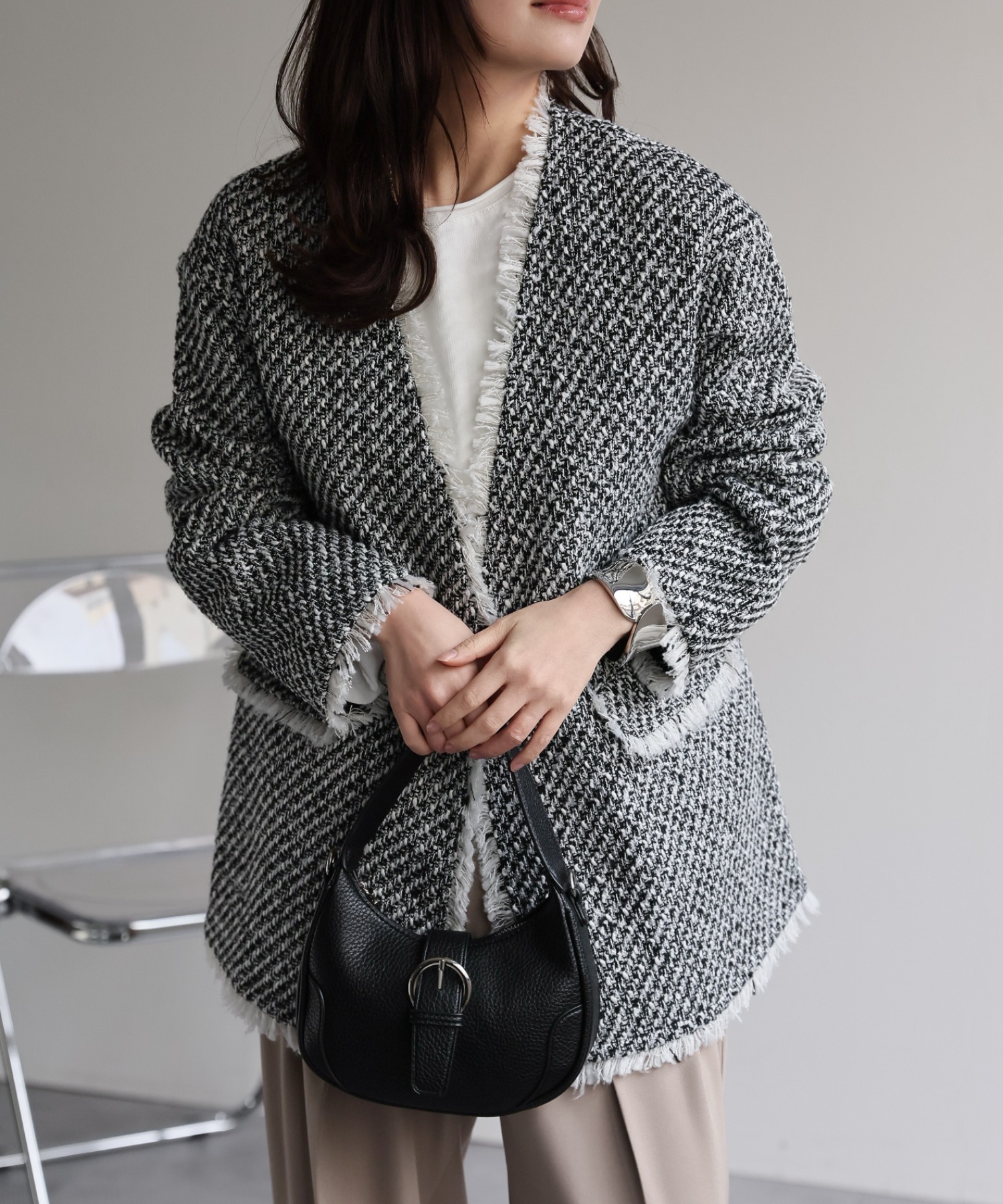 model：156cm 着用サイズ：FREE