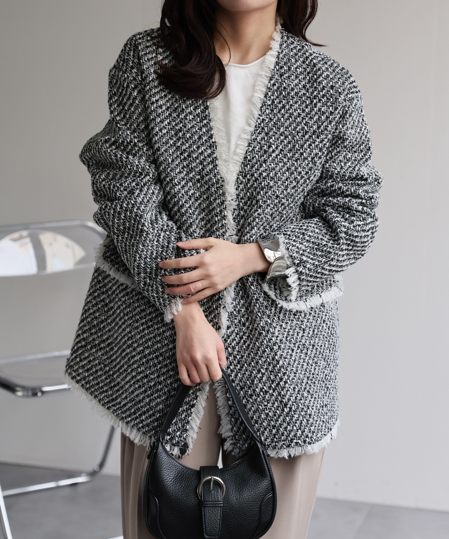 model：156cm 着用サイズ：FREE