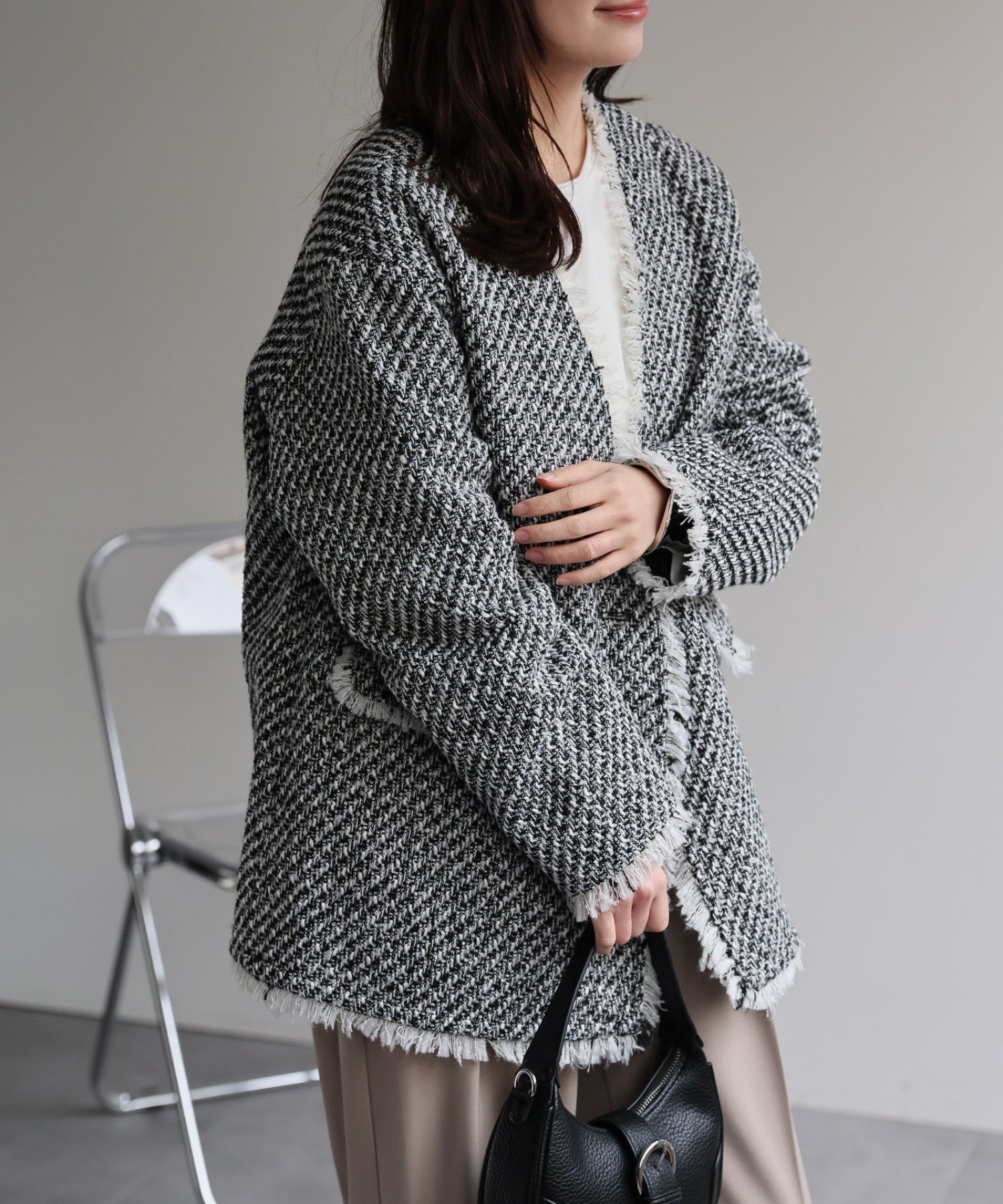model：156cm 着用サイズ：FREE