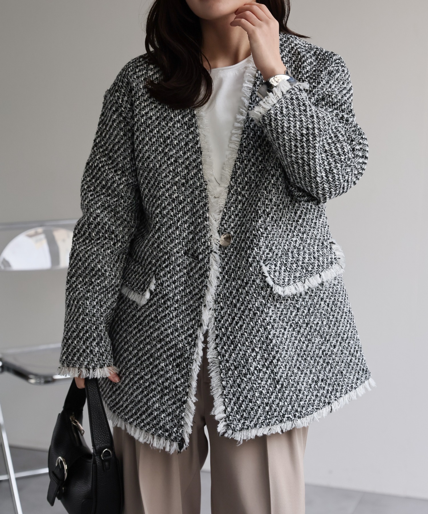 model：156cm 着用サイズ：FREE