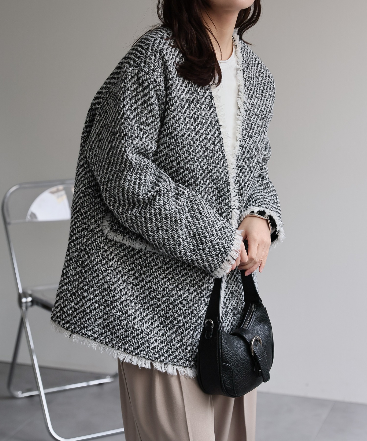 model：156cm 着用サイズ：FREE