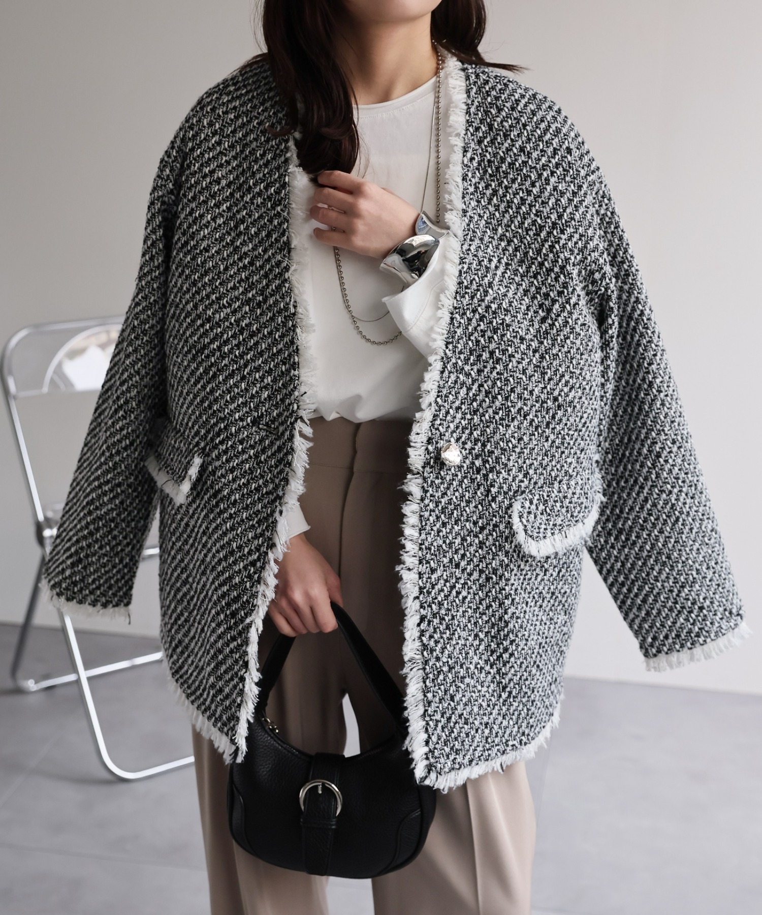 model：156cm 着用サイズ：FREE