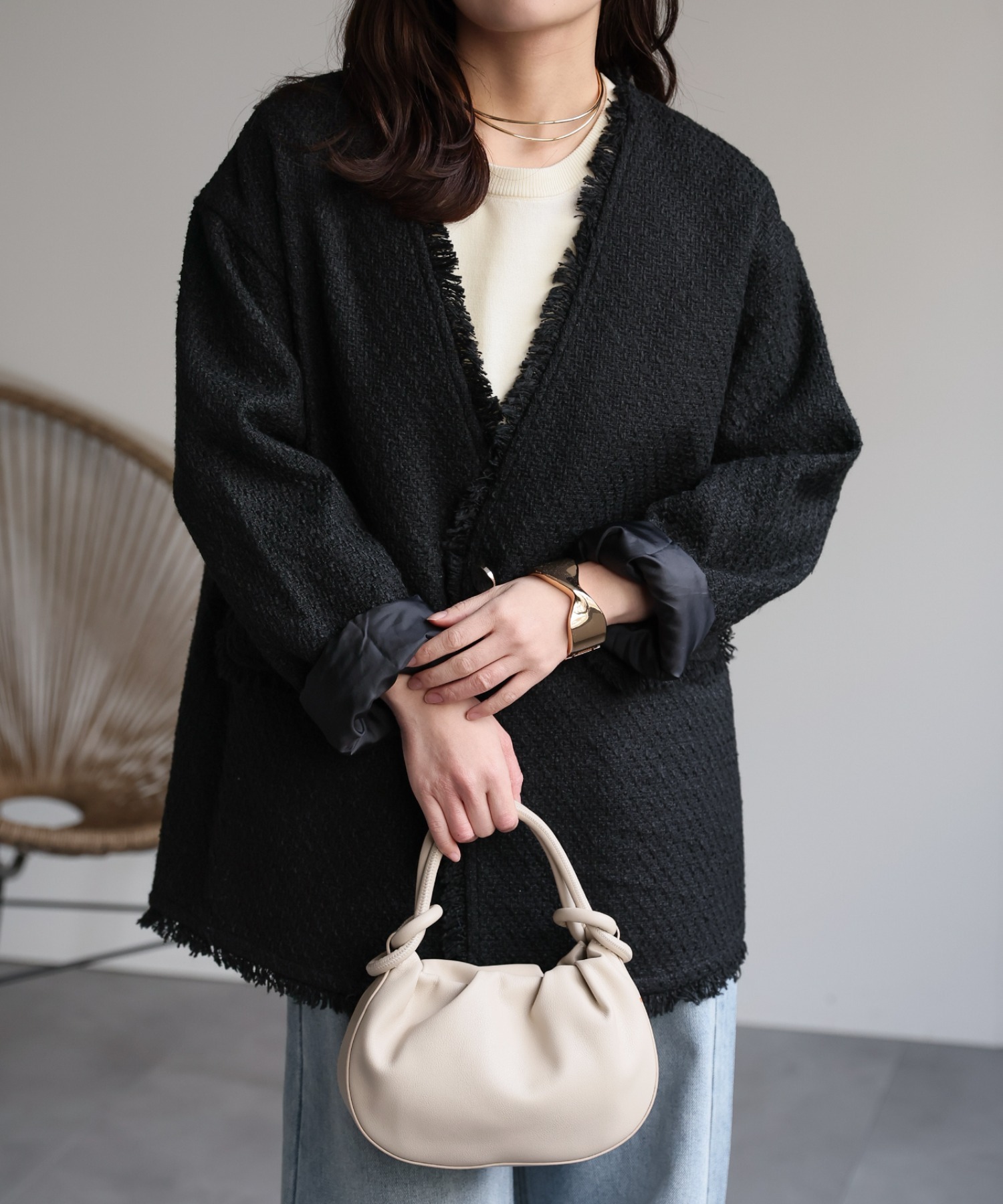 model：156cm 着用サイズ：FREE