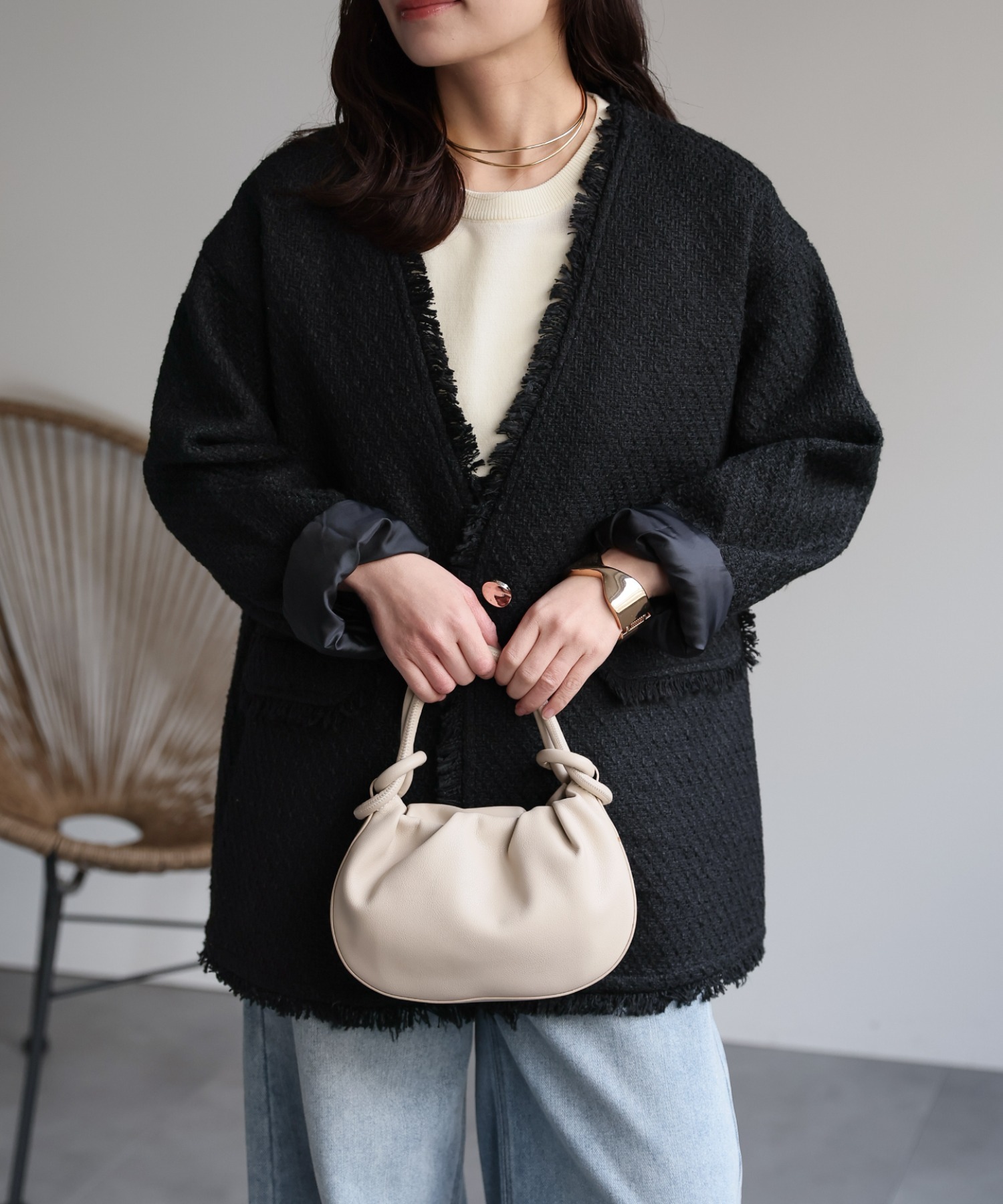 model：156cm 着用サイズ：FREE