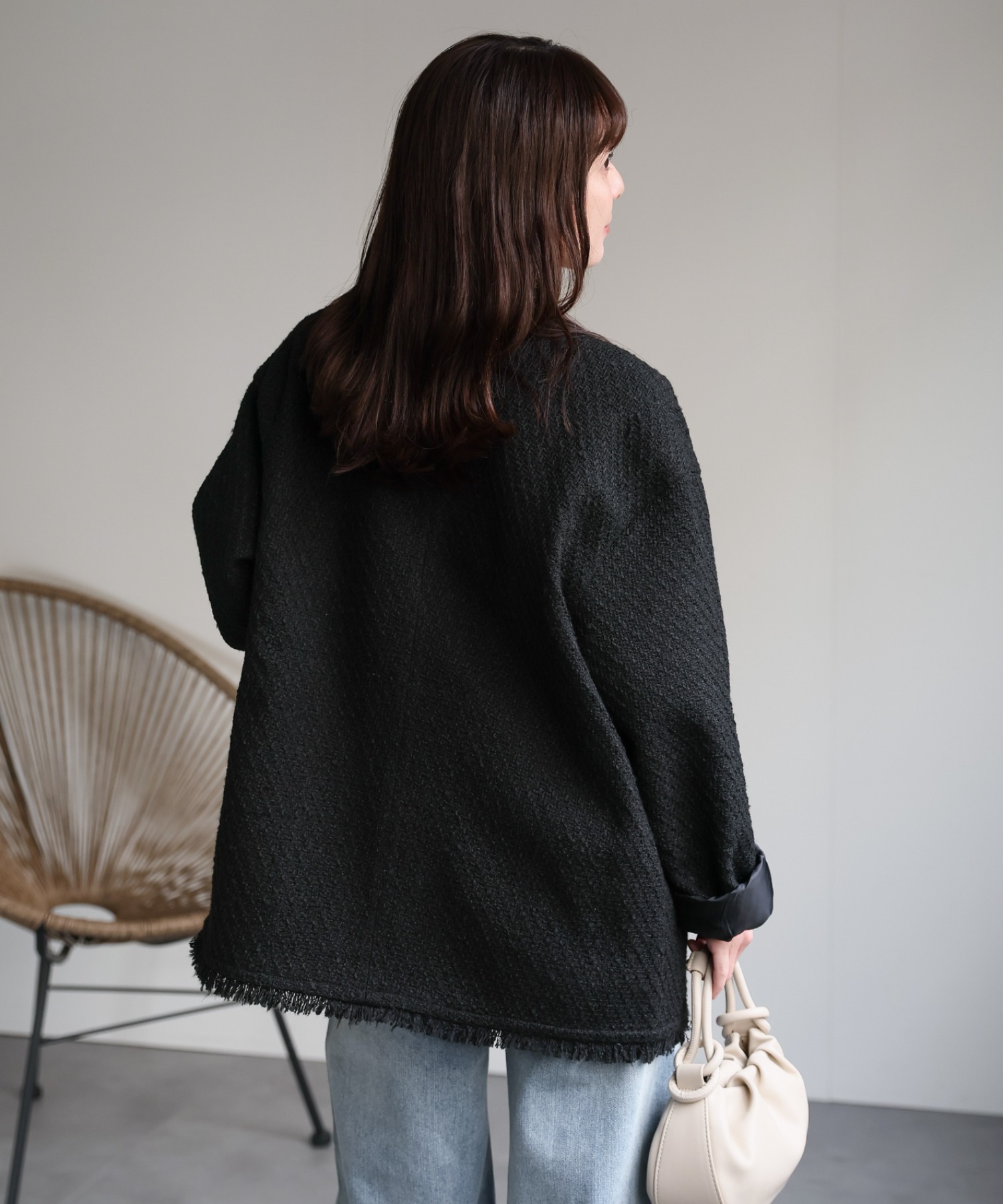 model：156cm 着用サイズ：FREE