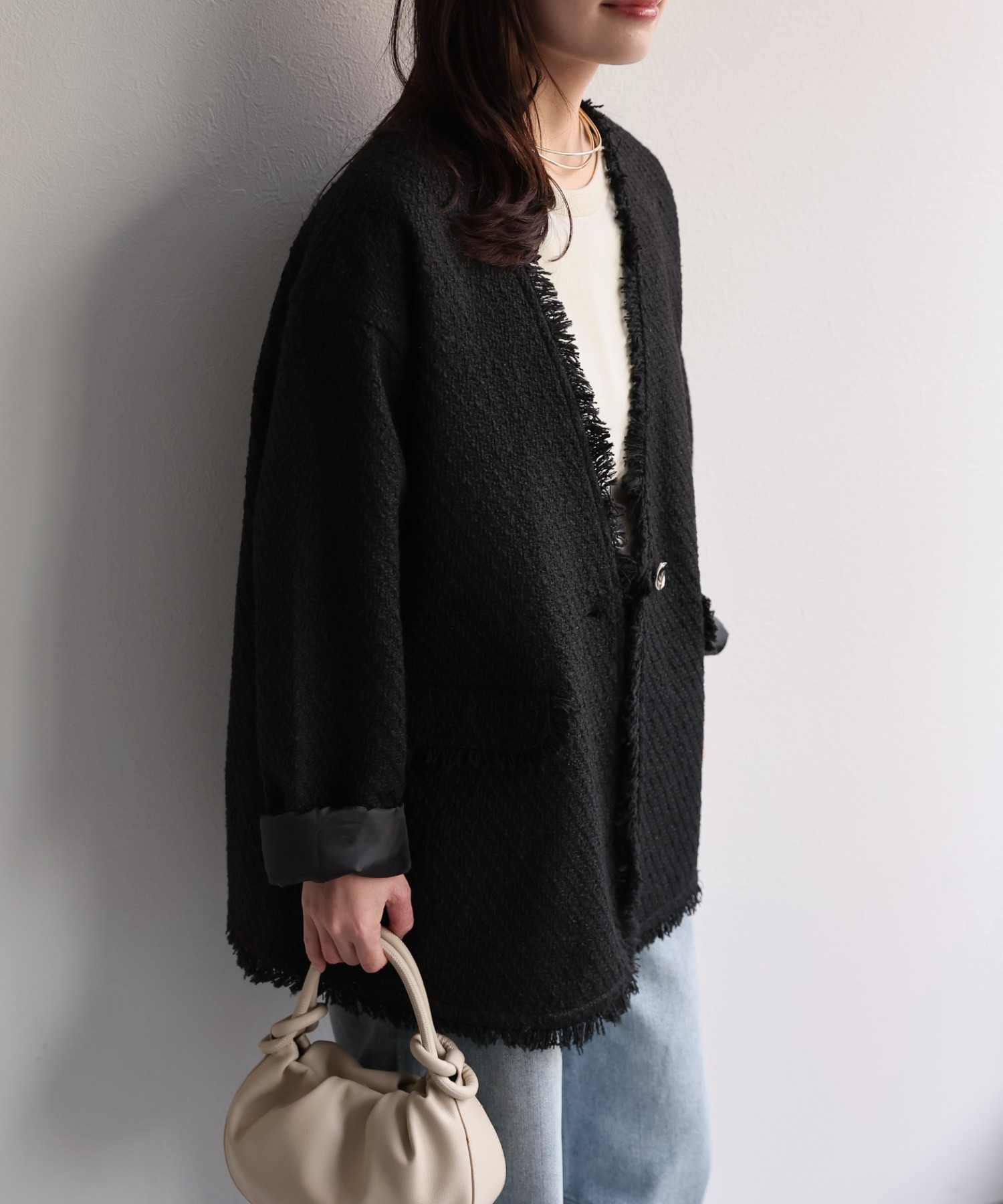 model：156cm 着用サイズ：FREE