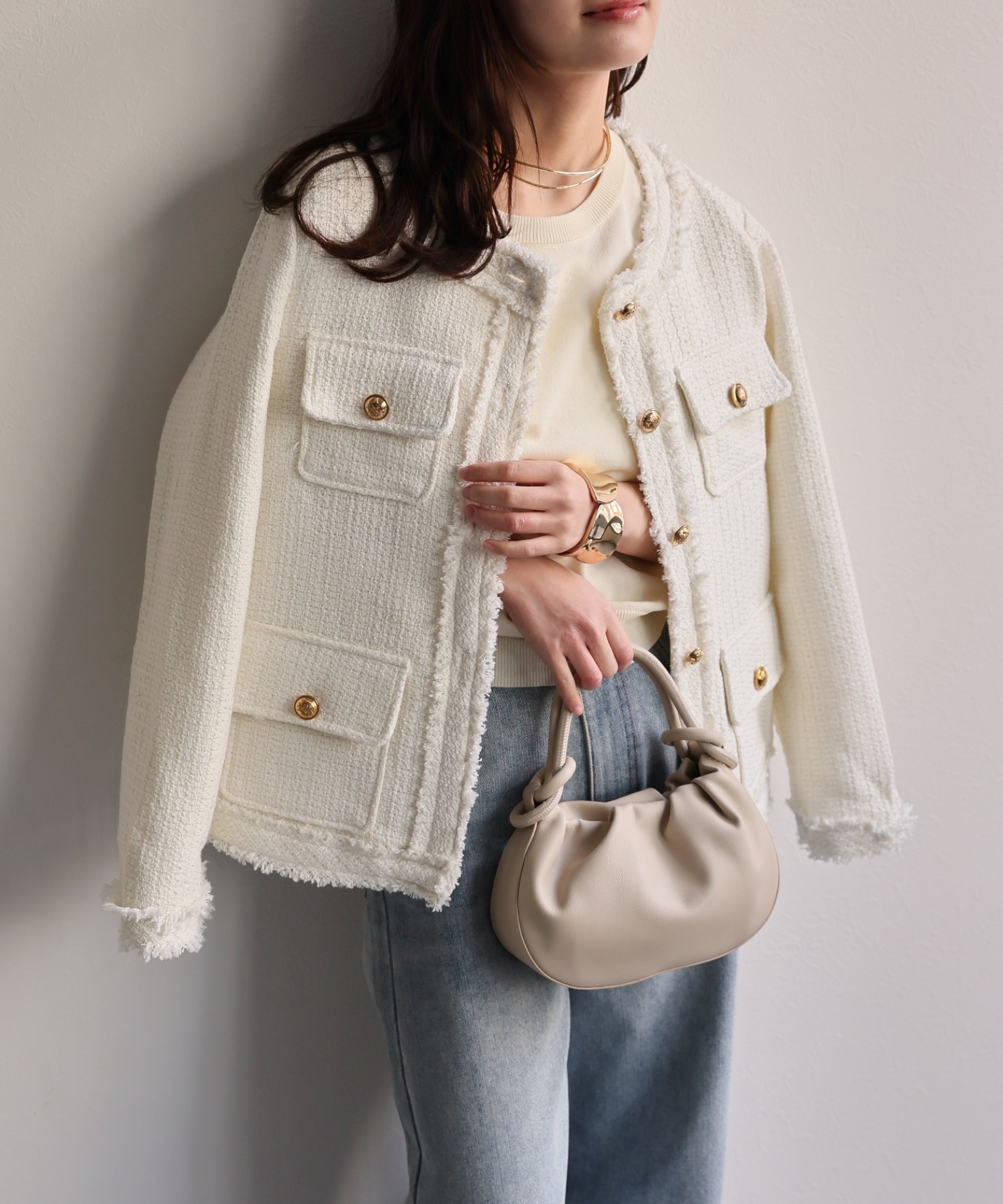 model：156cm 着用サイズ：FREE