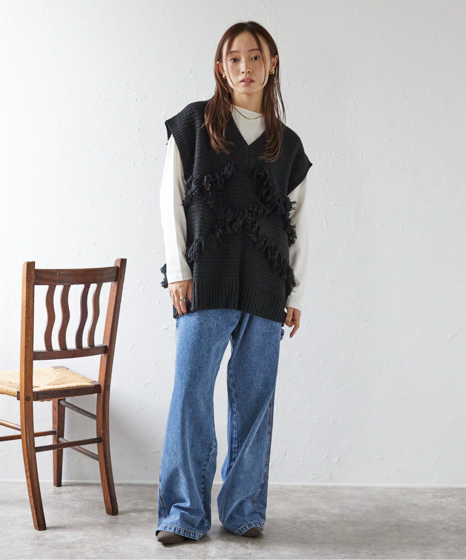 model:158㎝　着用サイズ：M