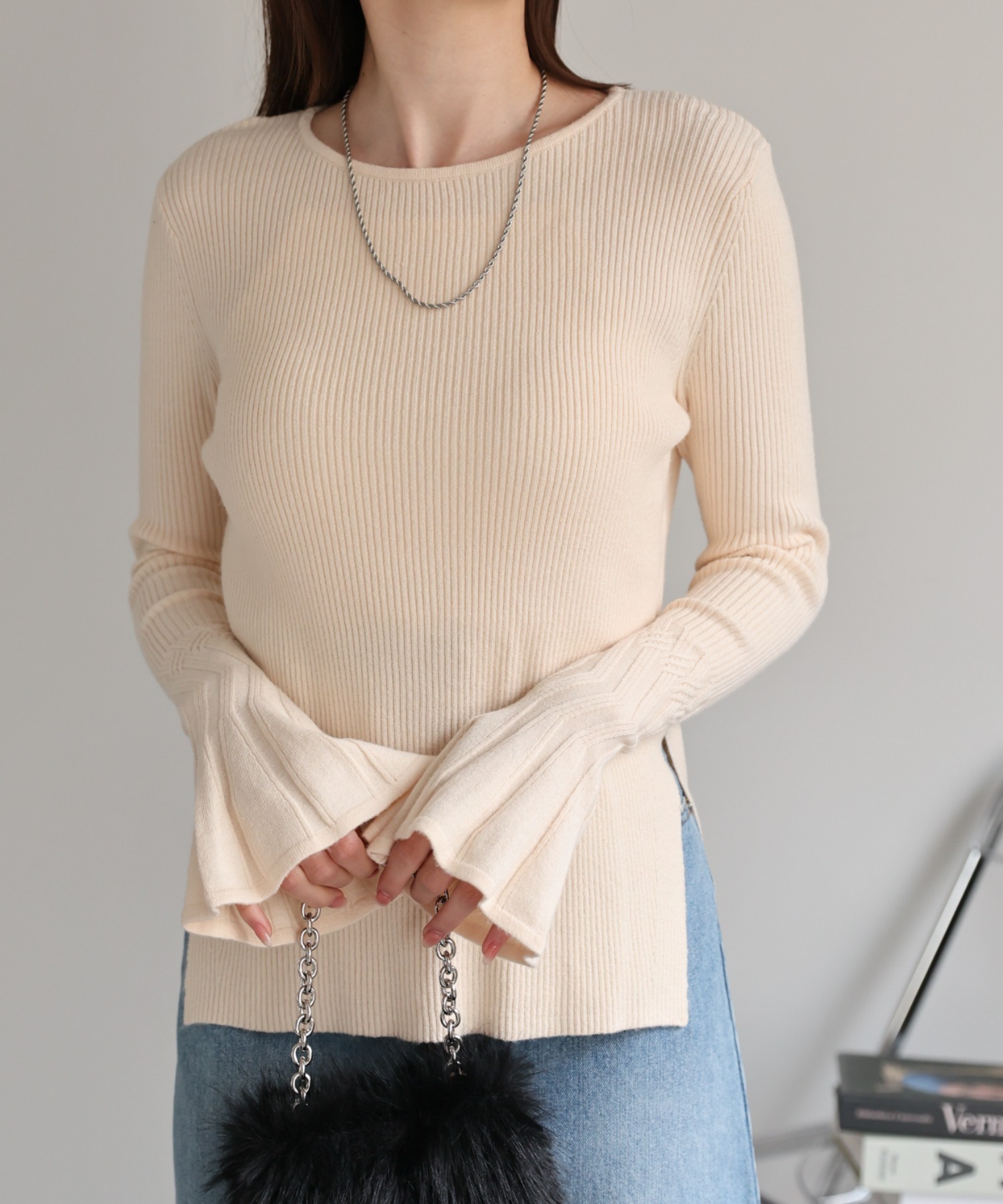 model：162cm 着用サイズ：F