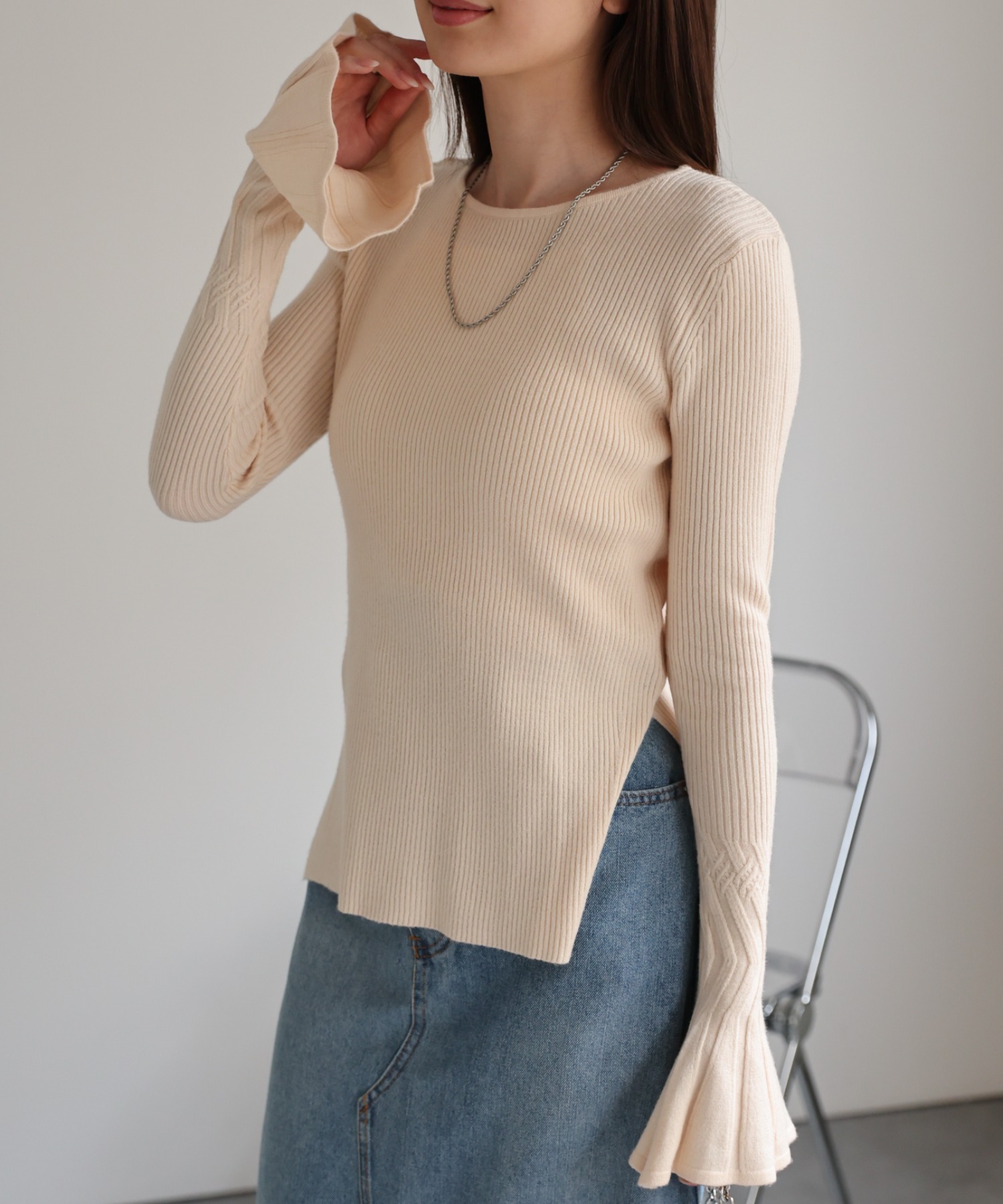 model：162cm 着用サイズ：F