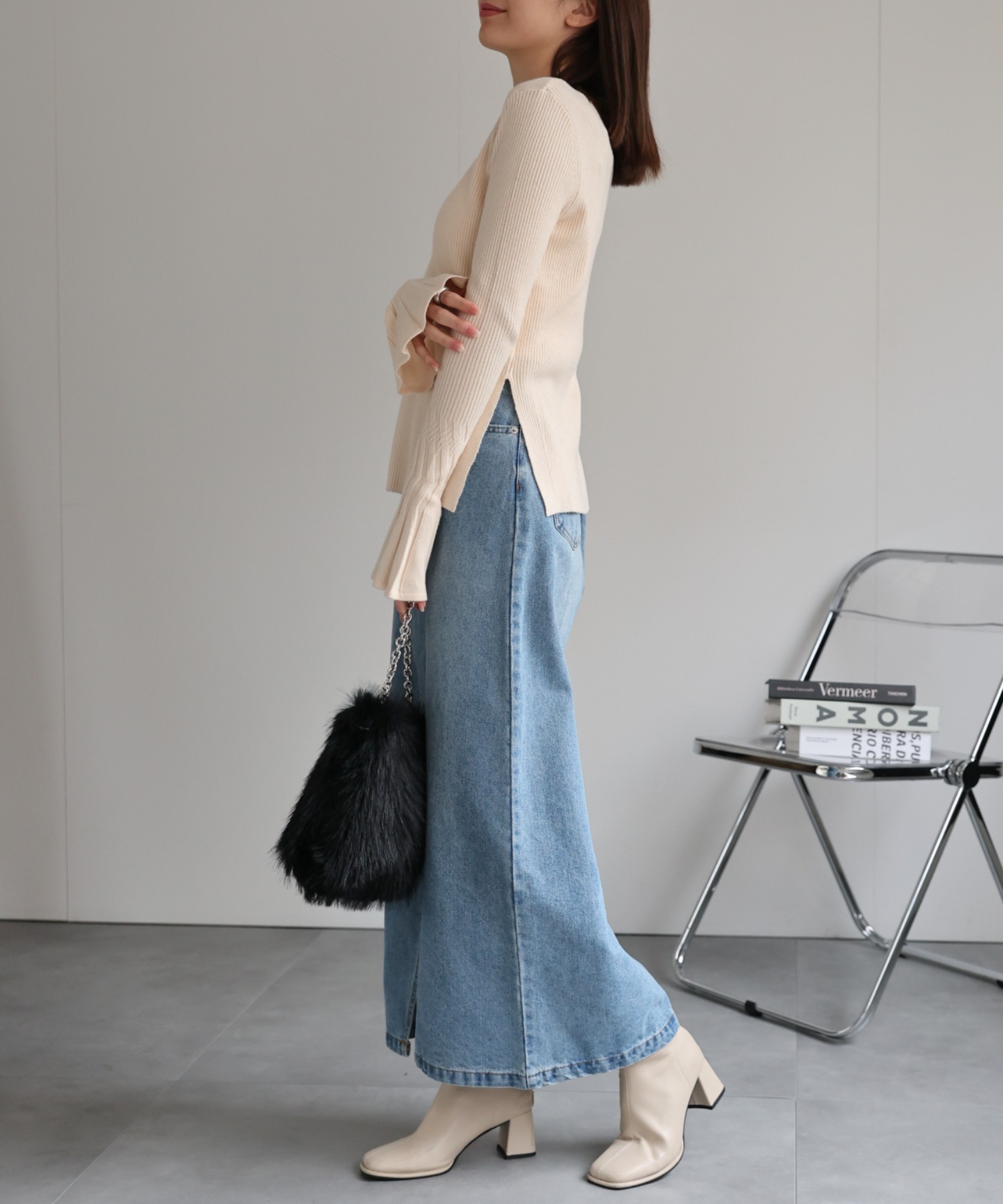 model：162cm 着用サイズ：F