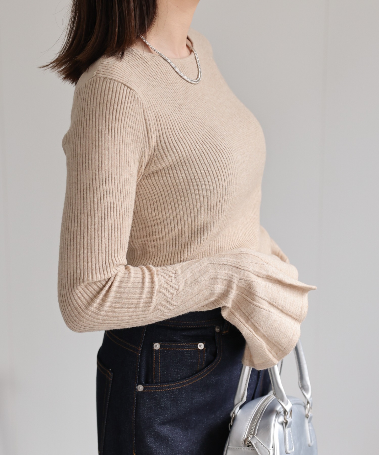 model：162cm 着用サイズ：F