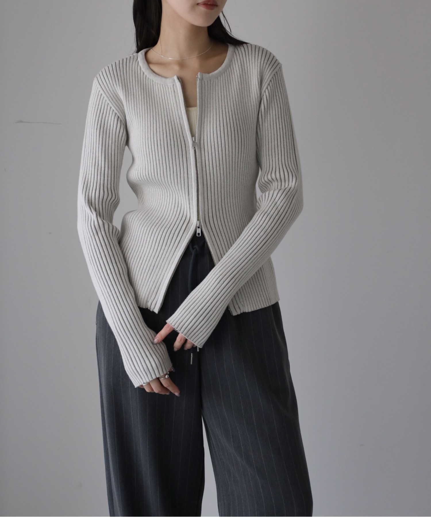 model：164cm. 着用サイズ：FREE