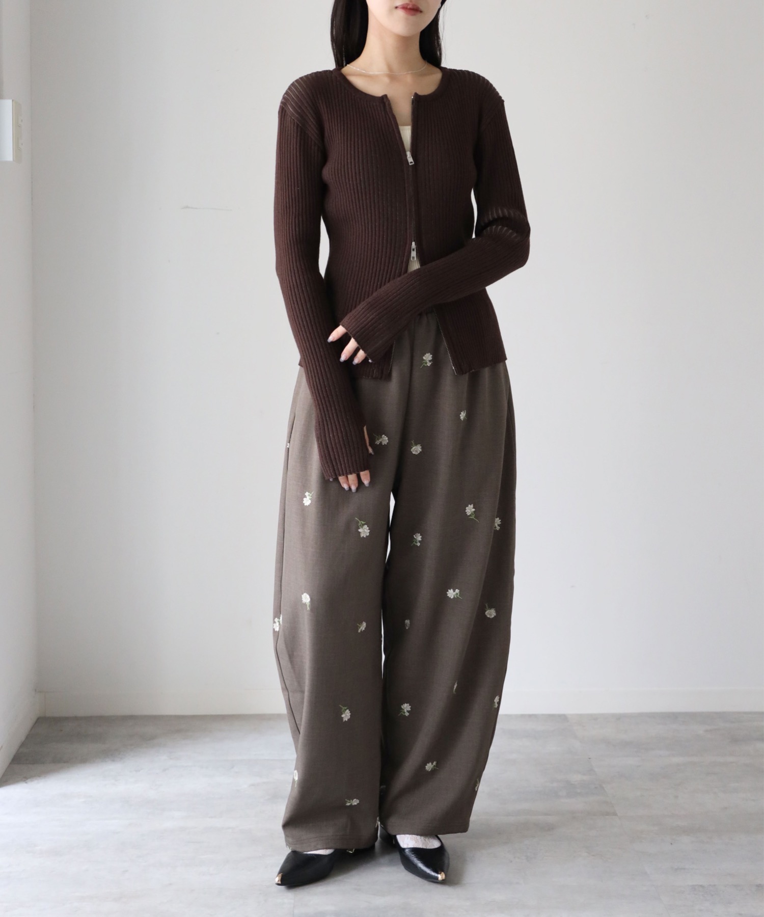 model：164cm. 着用サイズ：FREE