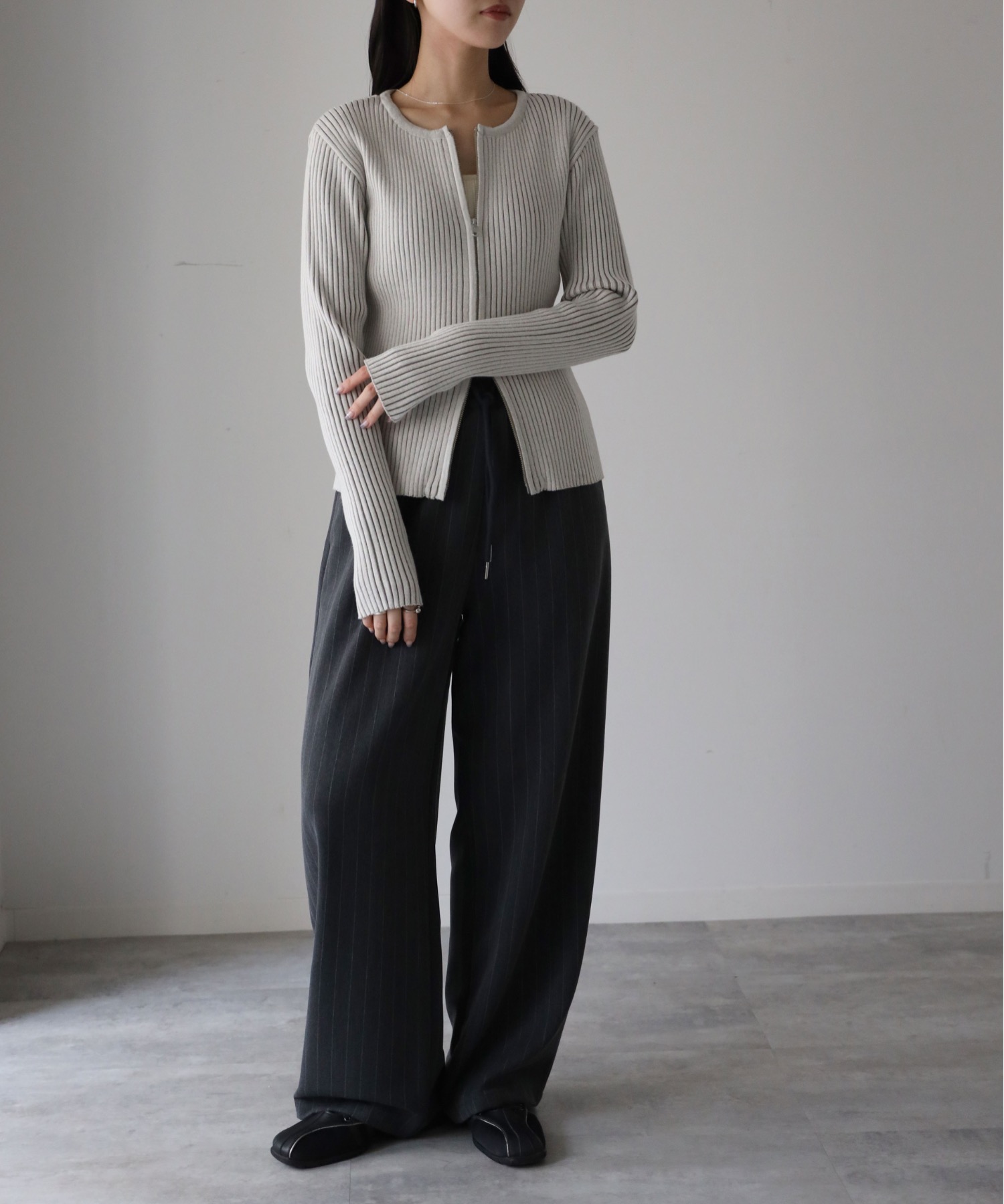 model：164cm. 着用サイズ：FREE