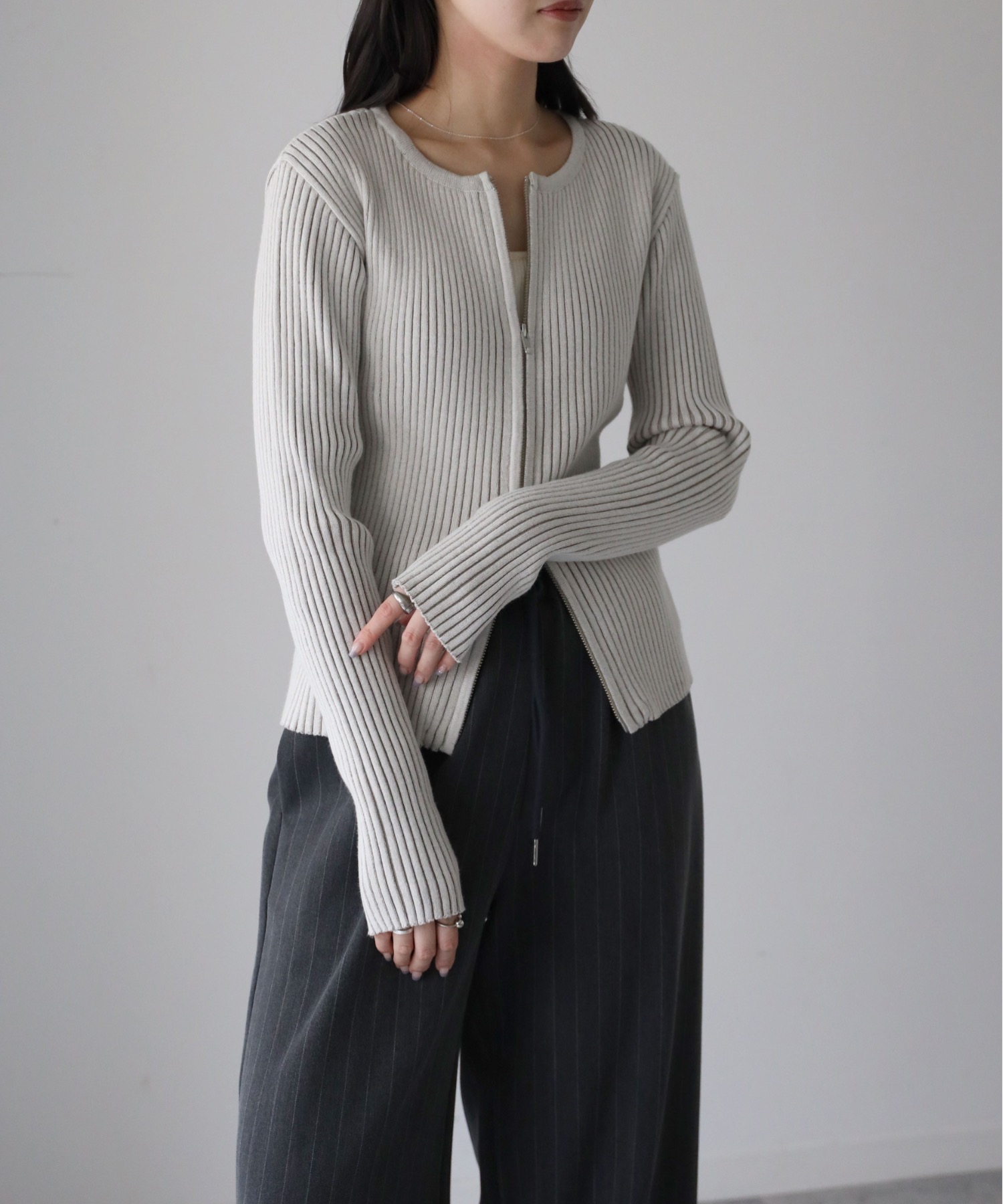 model：164cm. 着用サイズ：FREE
