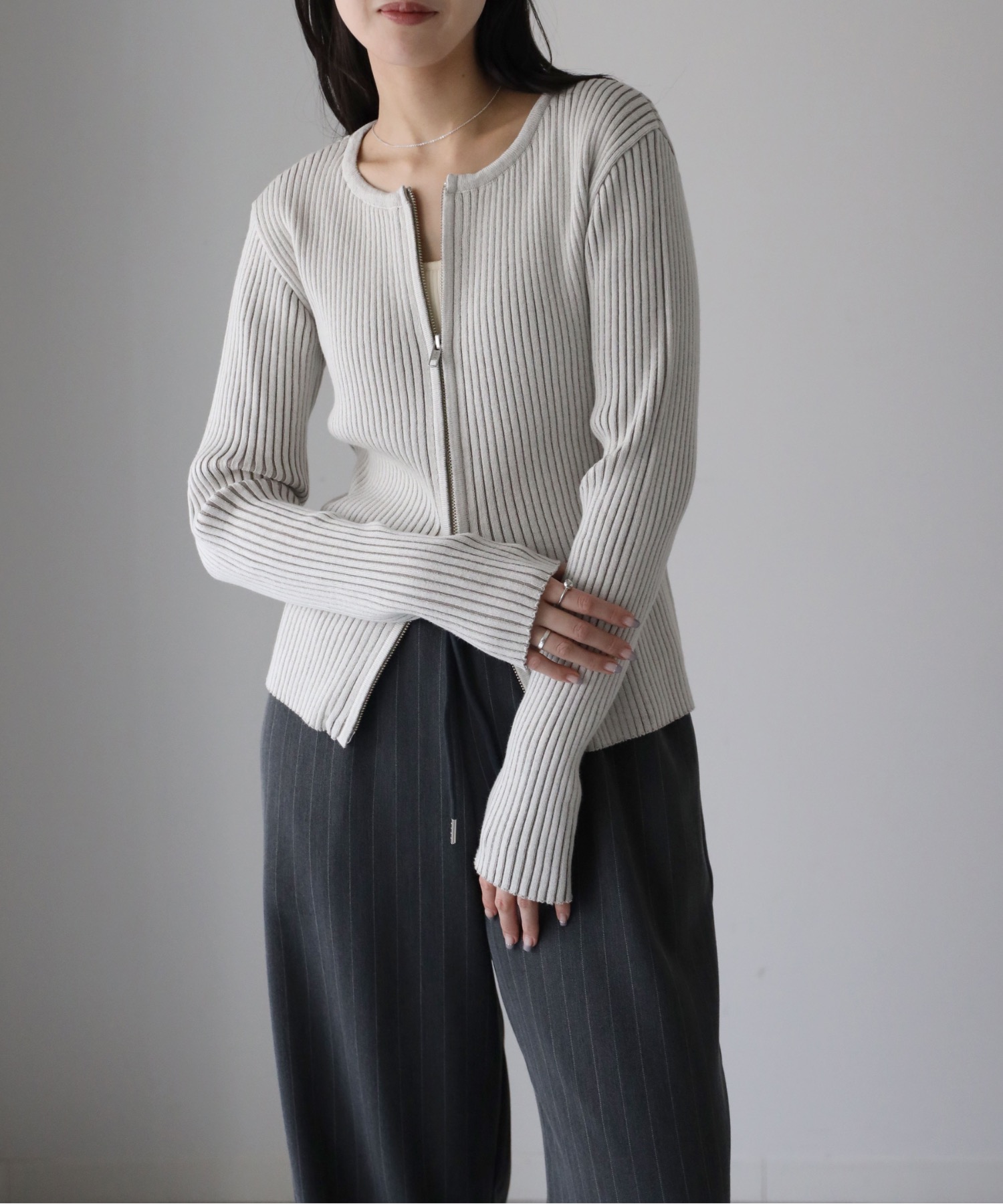 model：164cm. 着用サイズ：FREE