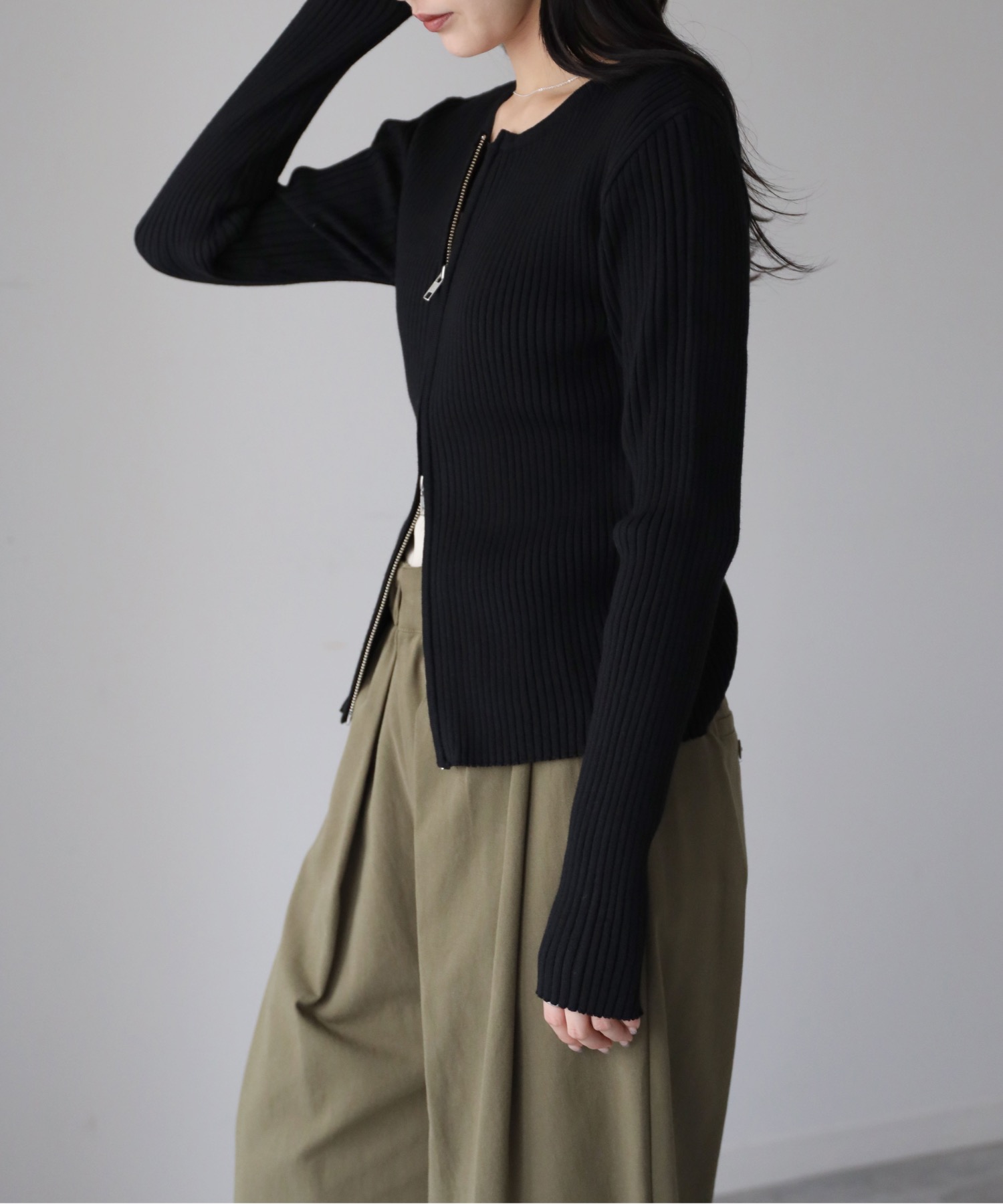 model：164cm. 着用サイズ：FREE