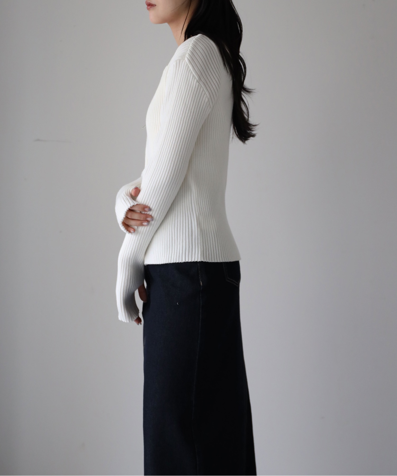 model：164cm. 着用サイズ：FREE