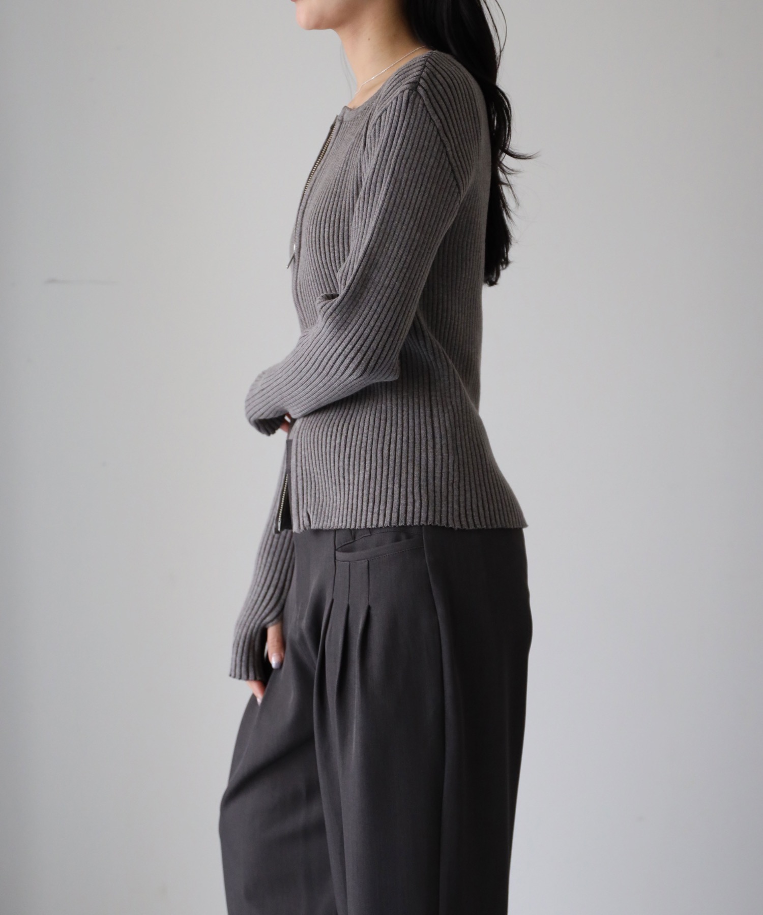 model：164cm. 着用サイズ：FREE