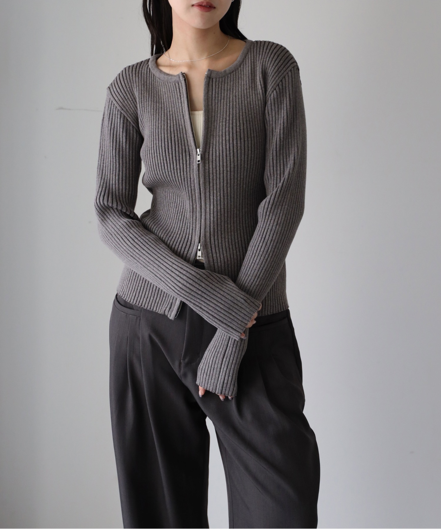 model：164cm. 着用サイズ：FREE