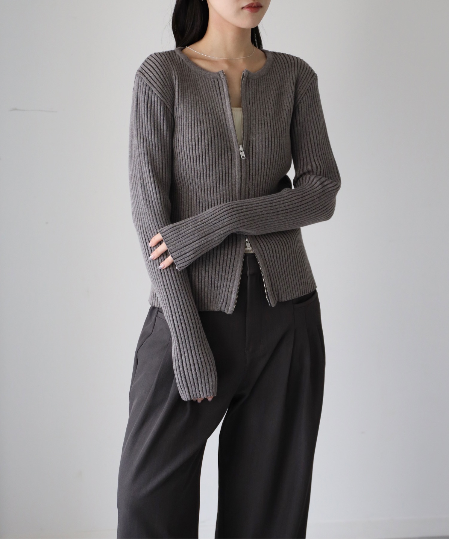 model：164cm. 着用サイズ：FREE
