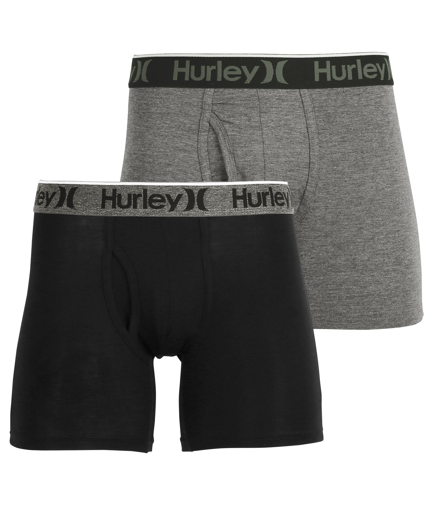 ハーレー Hurley ロング 新着 ボクサーパンツ 2枚セット メンズ オシャレ ブランド 下着 無地 前開き ロゴ
