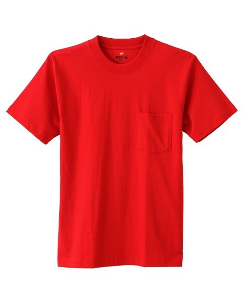 HANES BEEFY-T (с карманом) H5190 — поло 100% хлопок, полусвободный крой