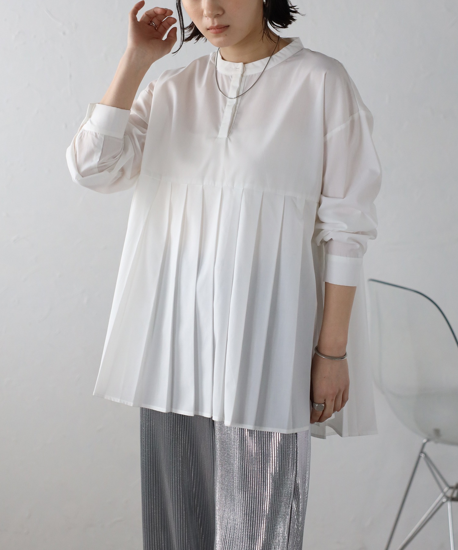 model：H163 着用サイズ：FREE