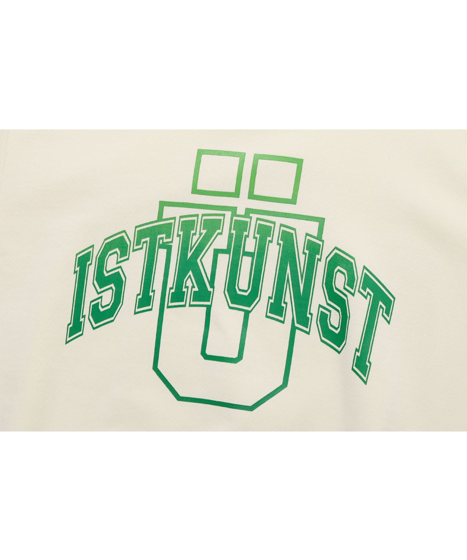 ISTKUNST/イストクンスト』UNIVERSITY EMBLEM HODDIE/ユニバーシティー