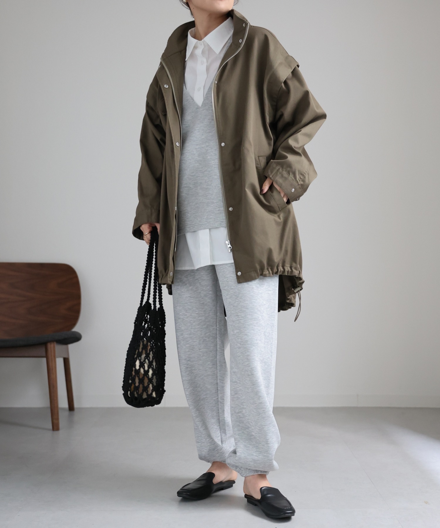 model:162cm  着用サイズ:FREE