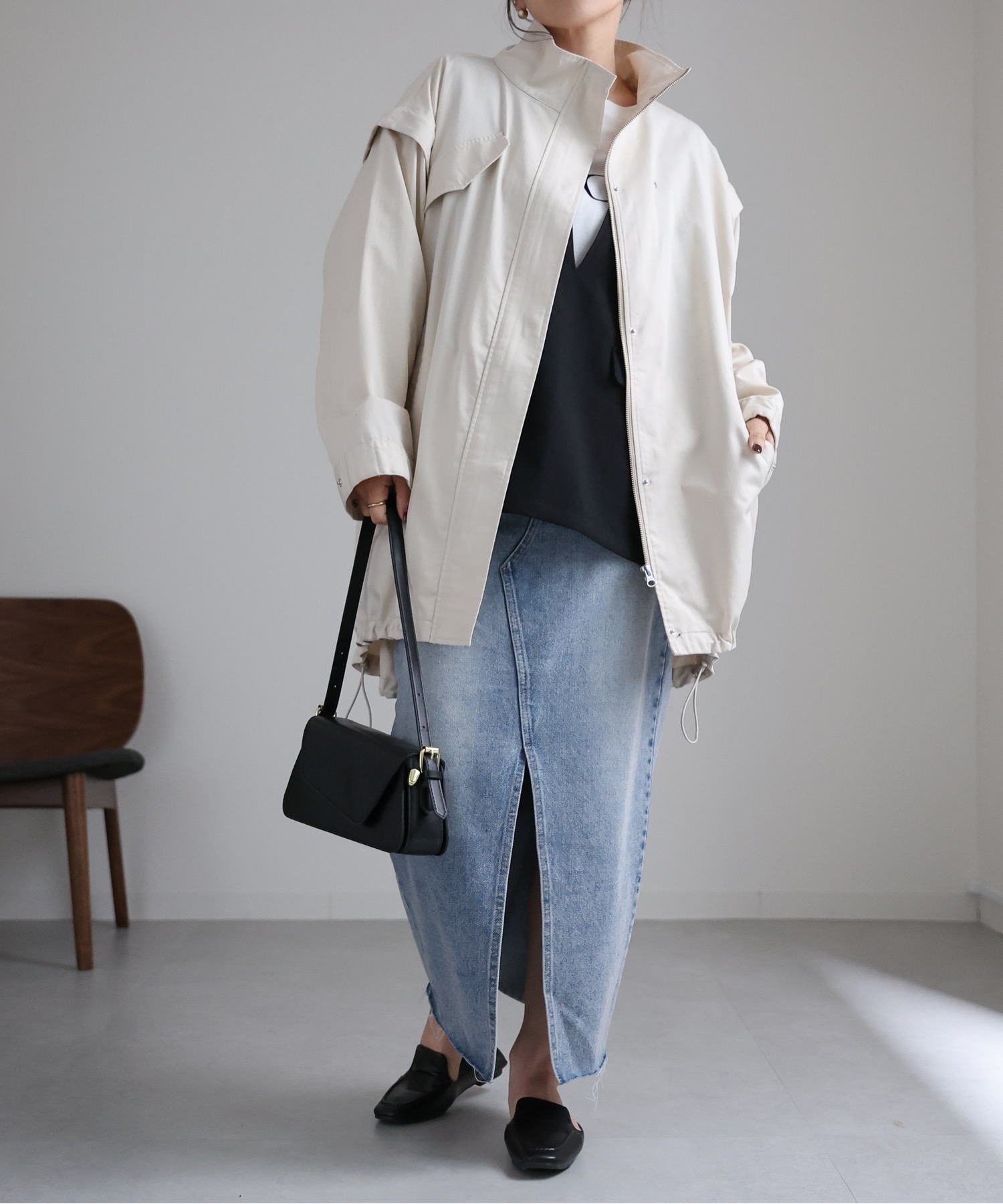 model:162cm  着用サイズ:FREE