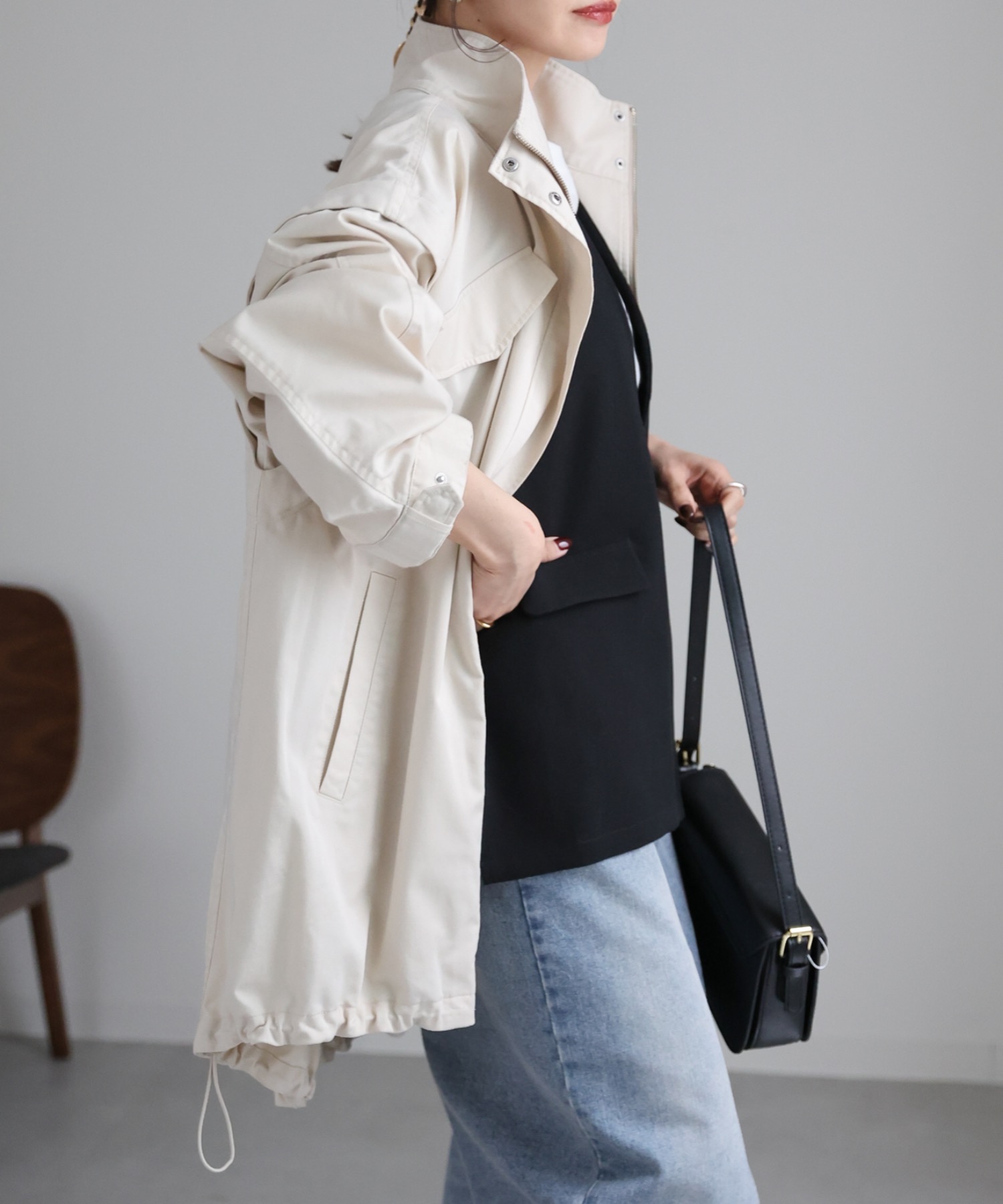 model:162cm  着用サイズ:FREE