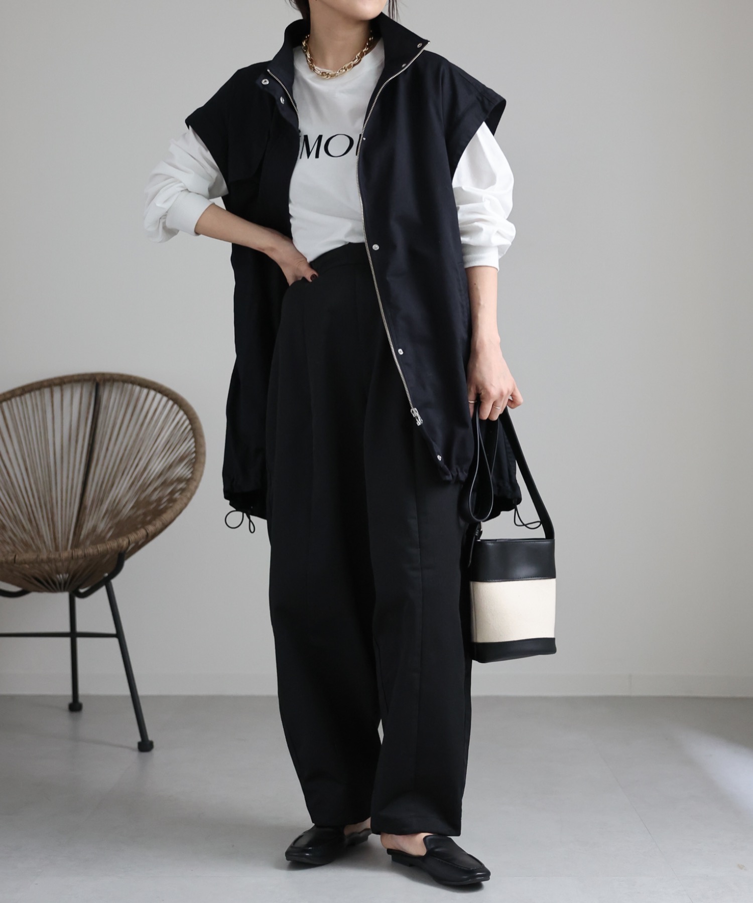model:162cm  着用サイズ:FREE