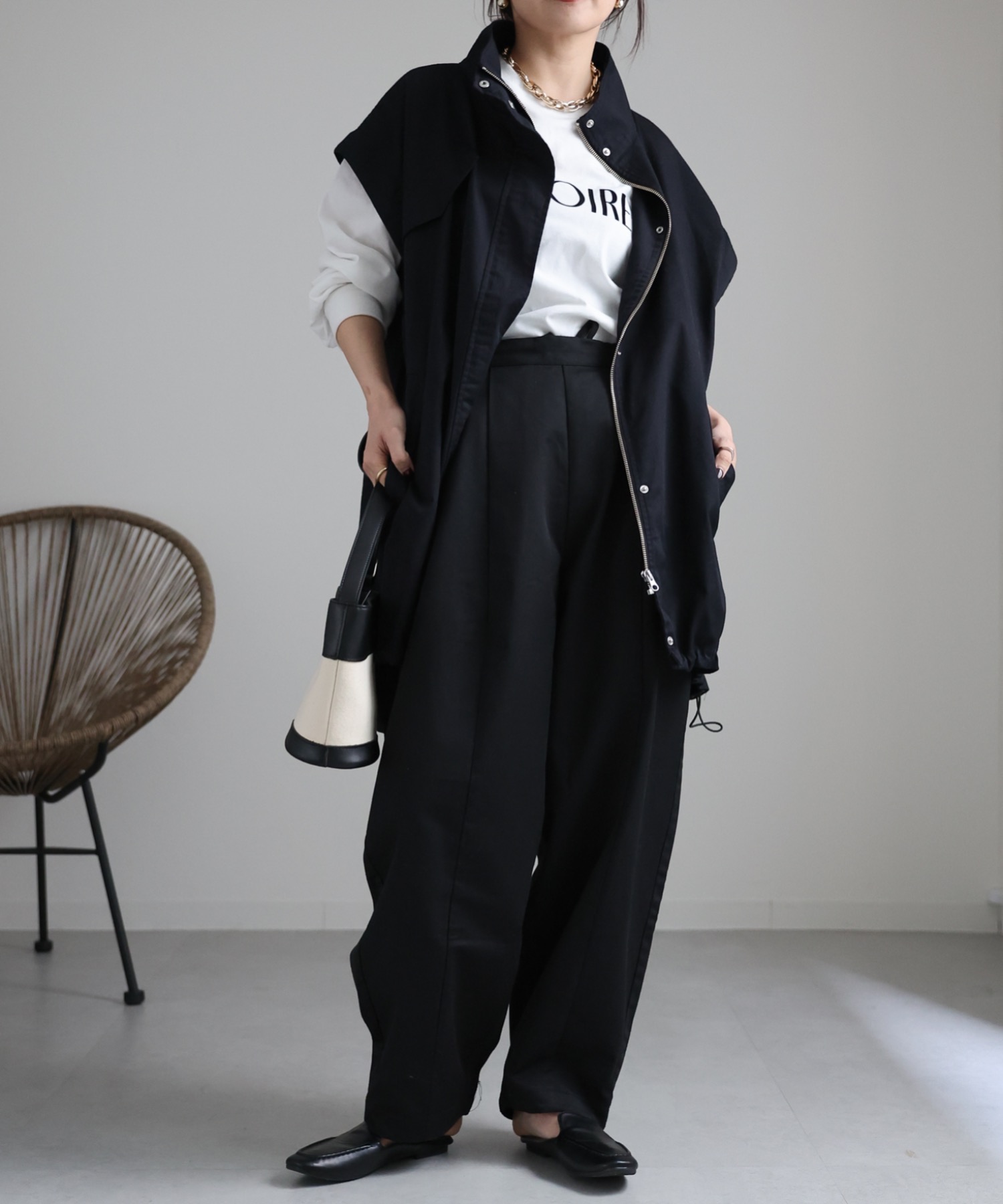 model:162cm  着用サイズ:FREE