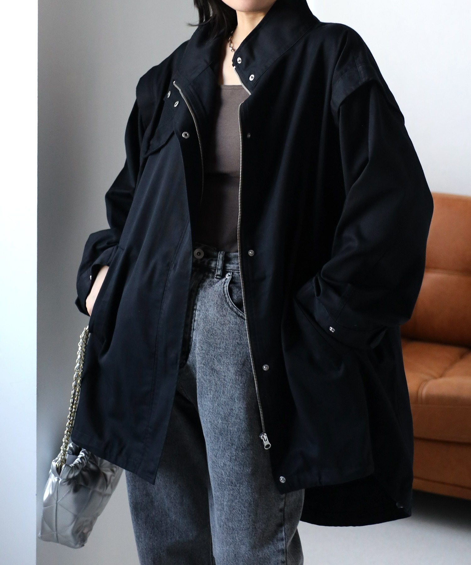 model:162cm  着用サイズ:FREE