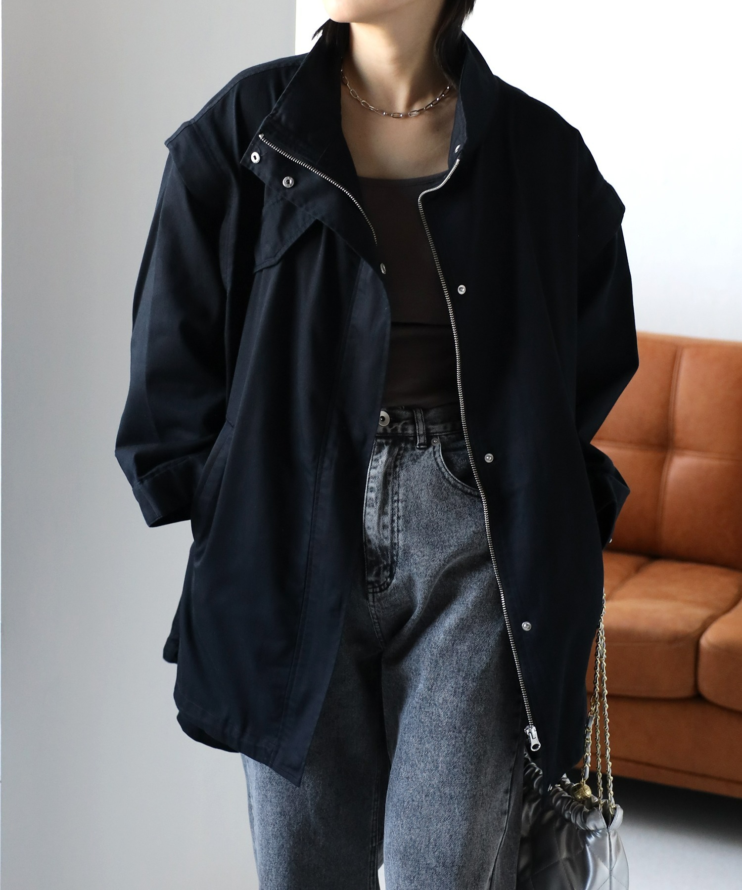 model:162cm  着用サイズ:FREE
