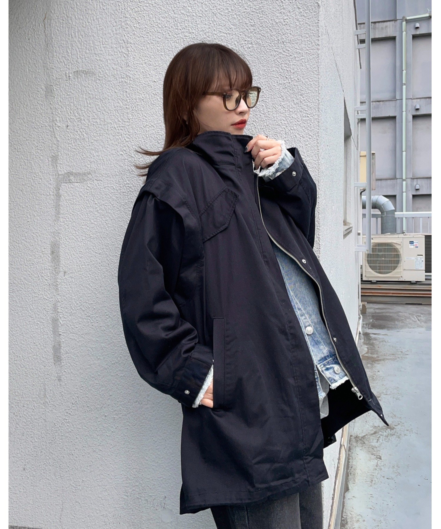 model:162cm  着用サイズ:FREE