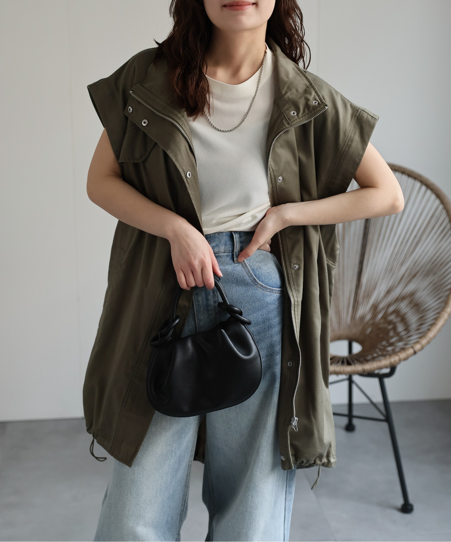 model:156cm  着用サイズ:FREE