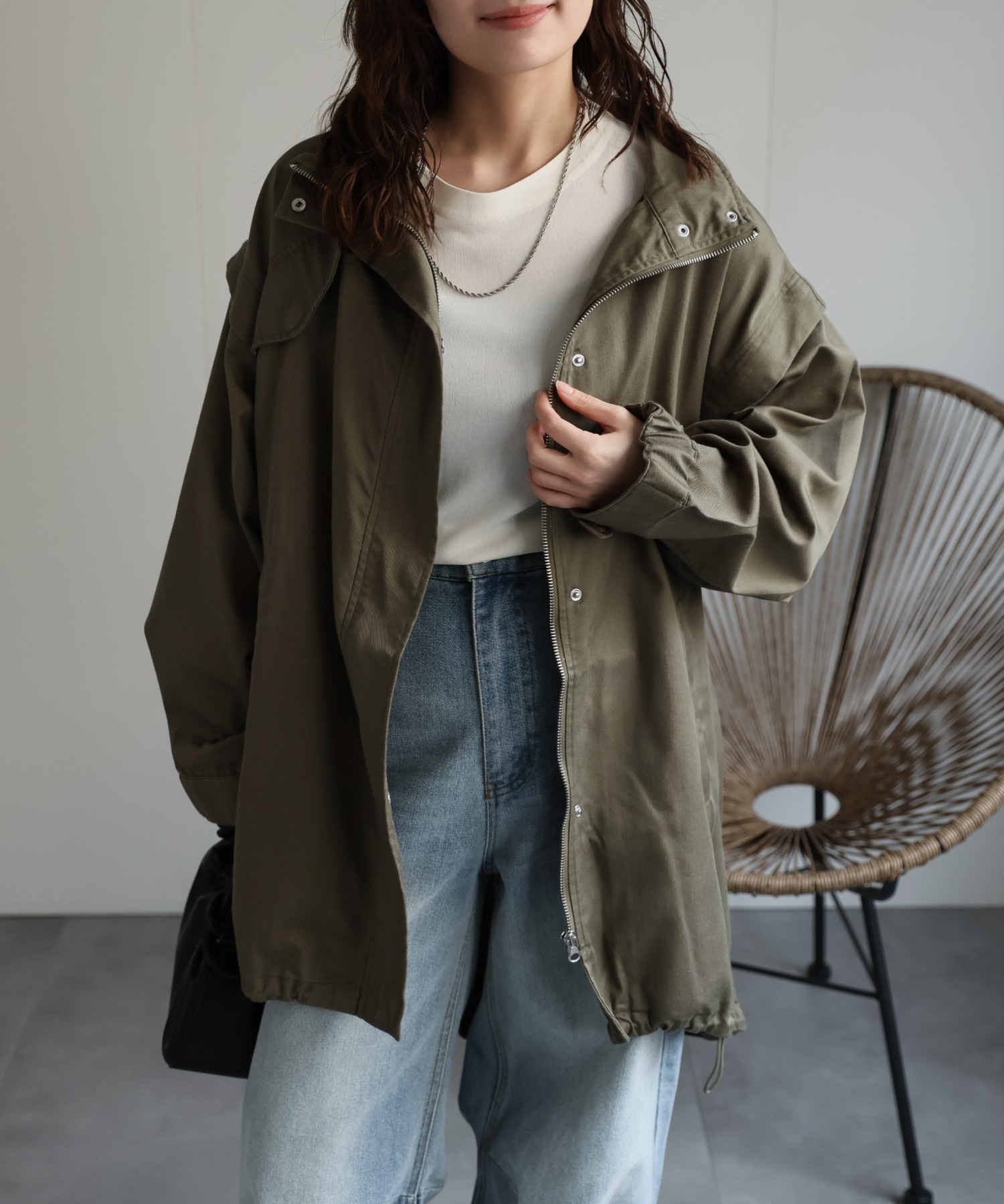 model:156cm  着用サイズ:FREE
