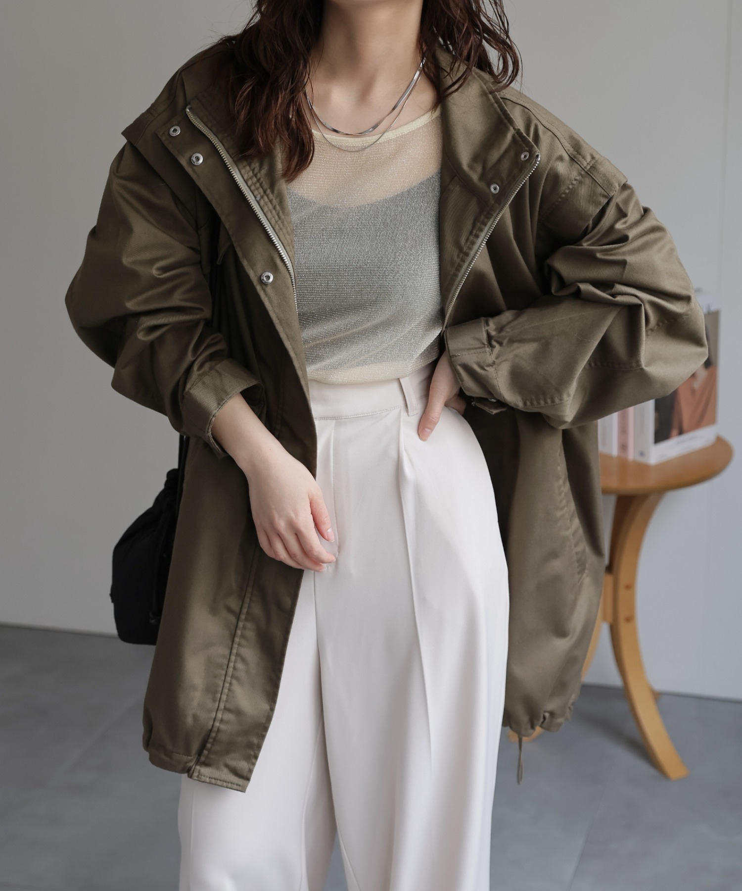 model:156cm  着用サイズ:FREE