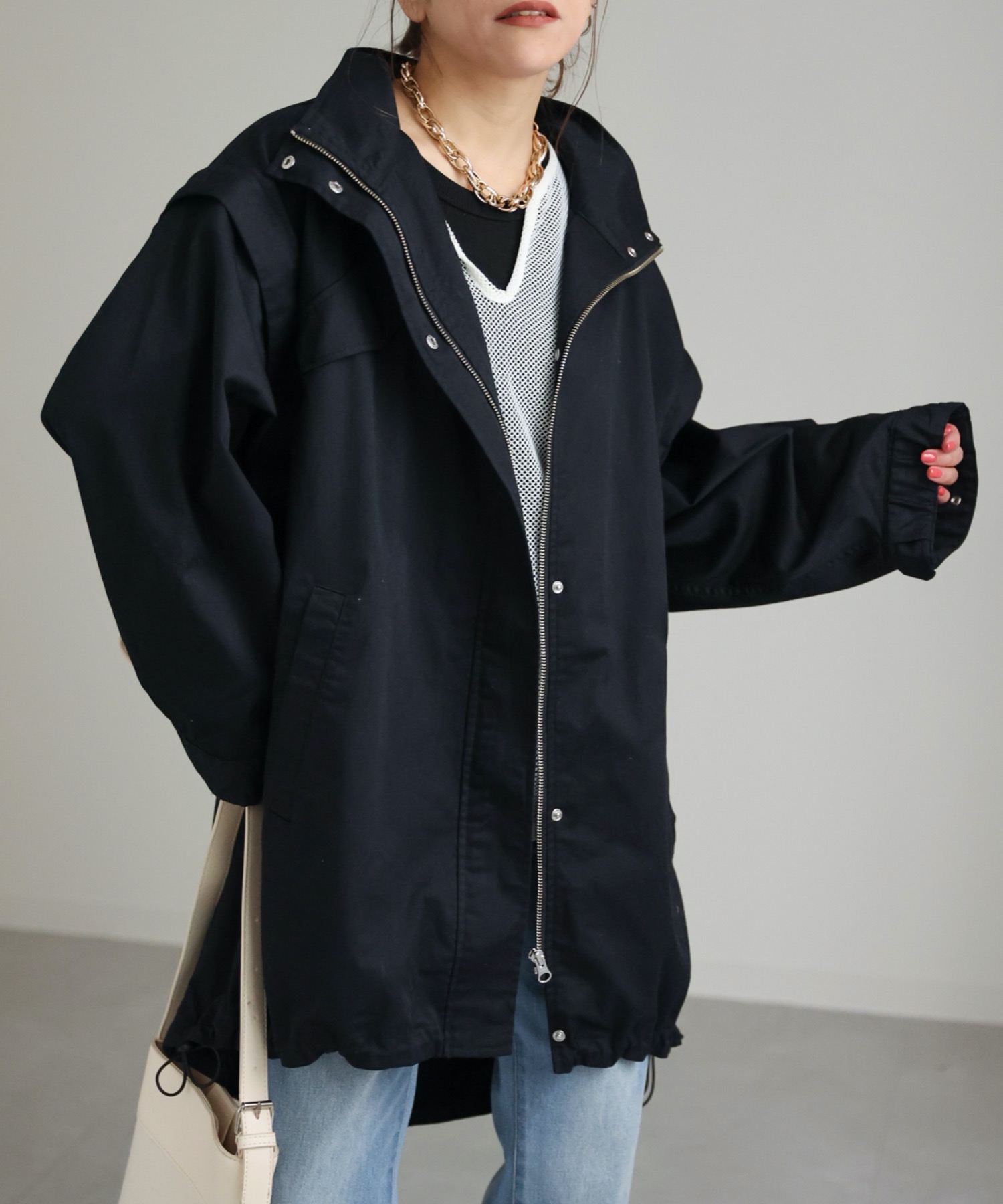 model:162cm  着用サイズ:FREE