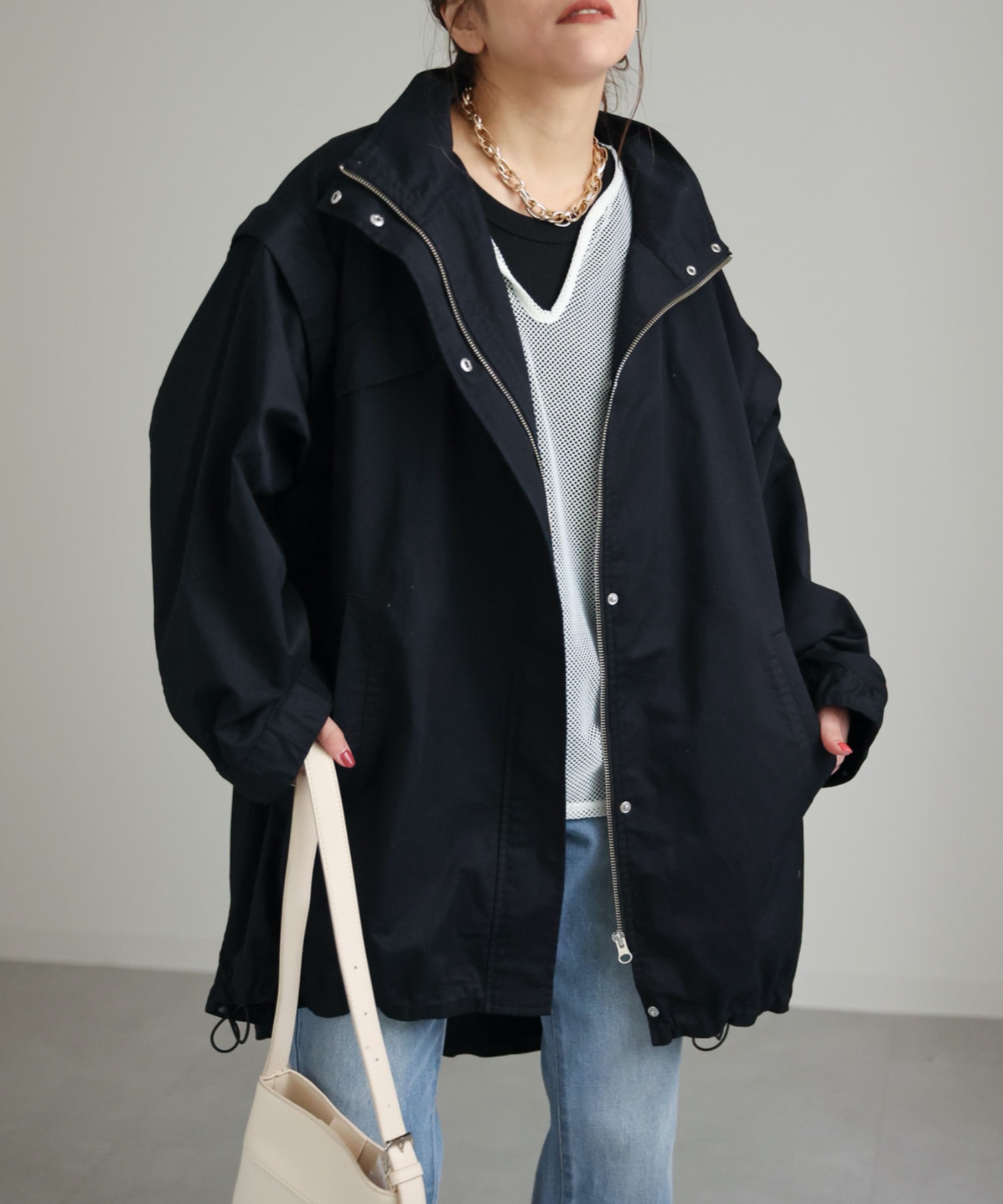 model:162cm  着用サイズ:FREE