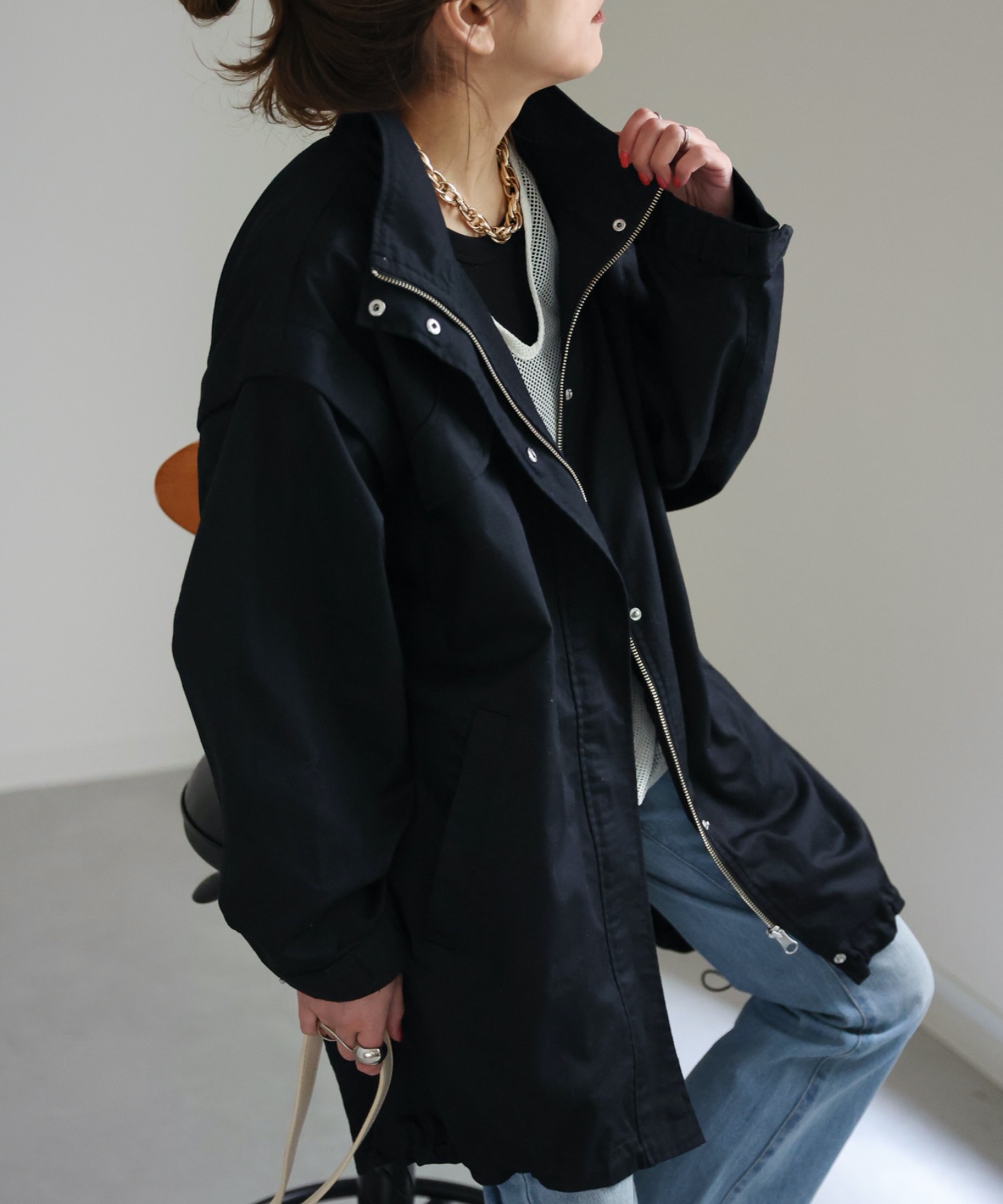 model:162cm  着用サイズ:FREE