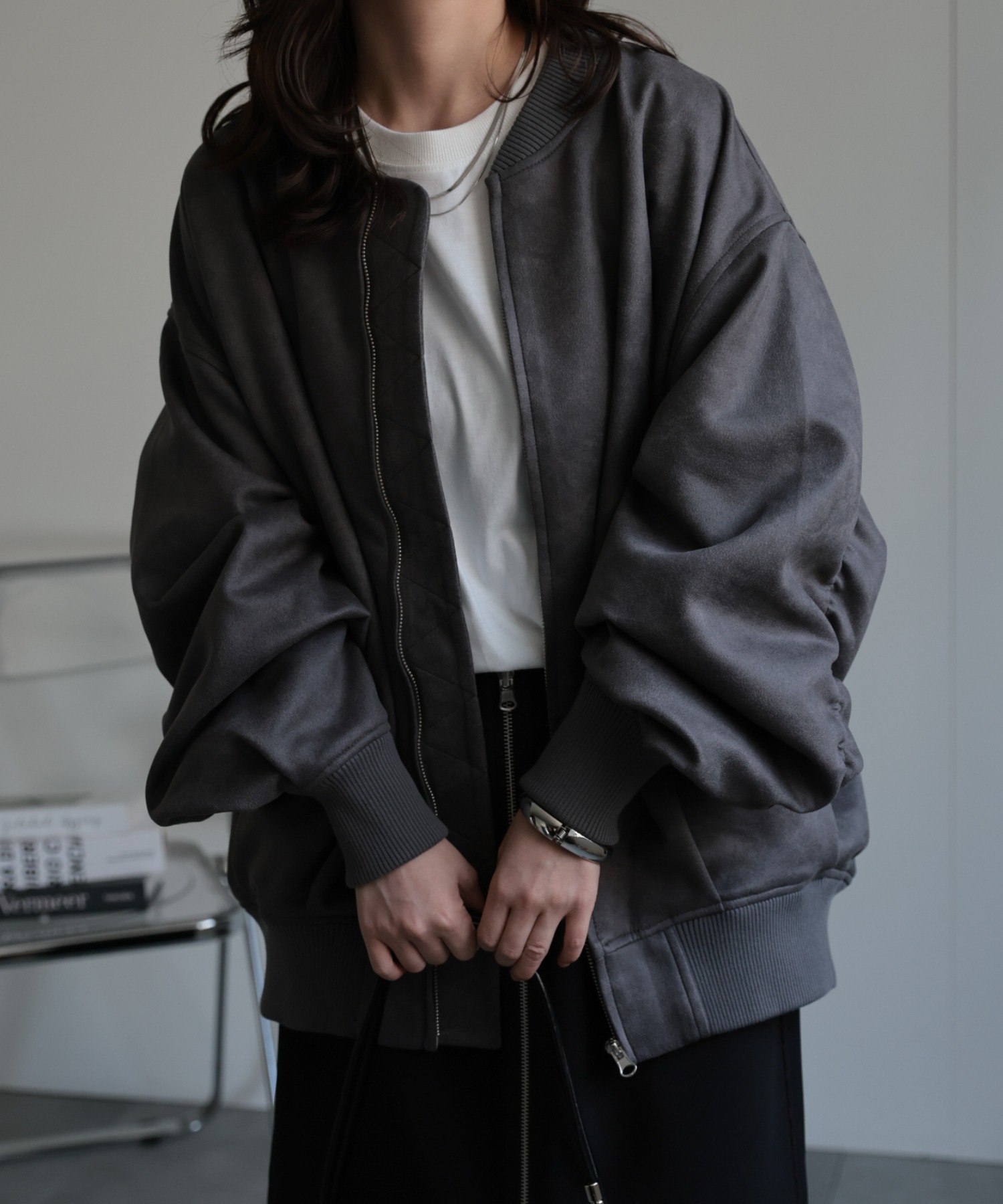 model：156cm 着用サイズ：FREE